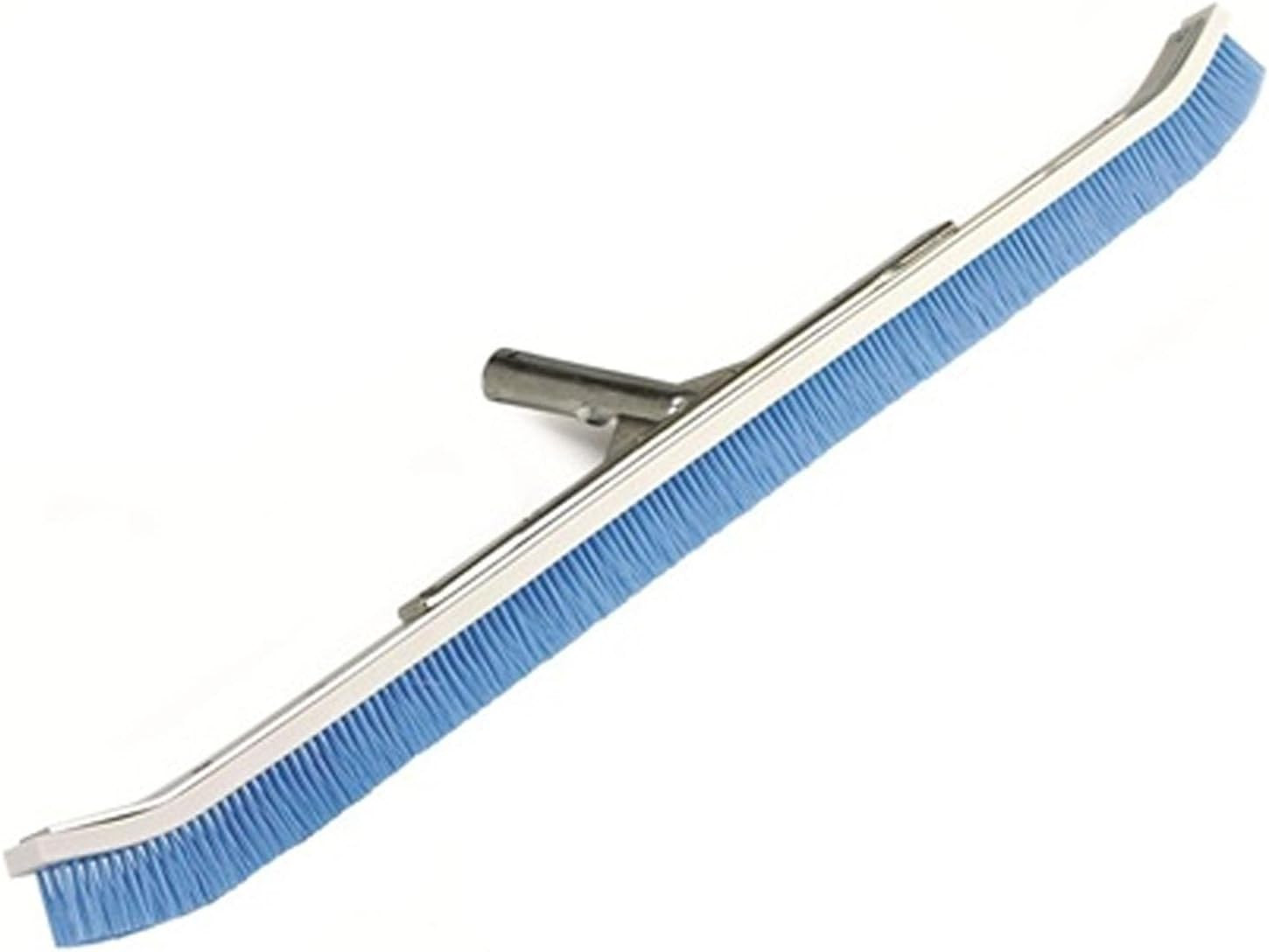 R111342 905 Aluminum Back Curved Brush with Blue Nylon Bristles, 24-Inch