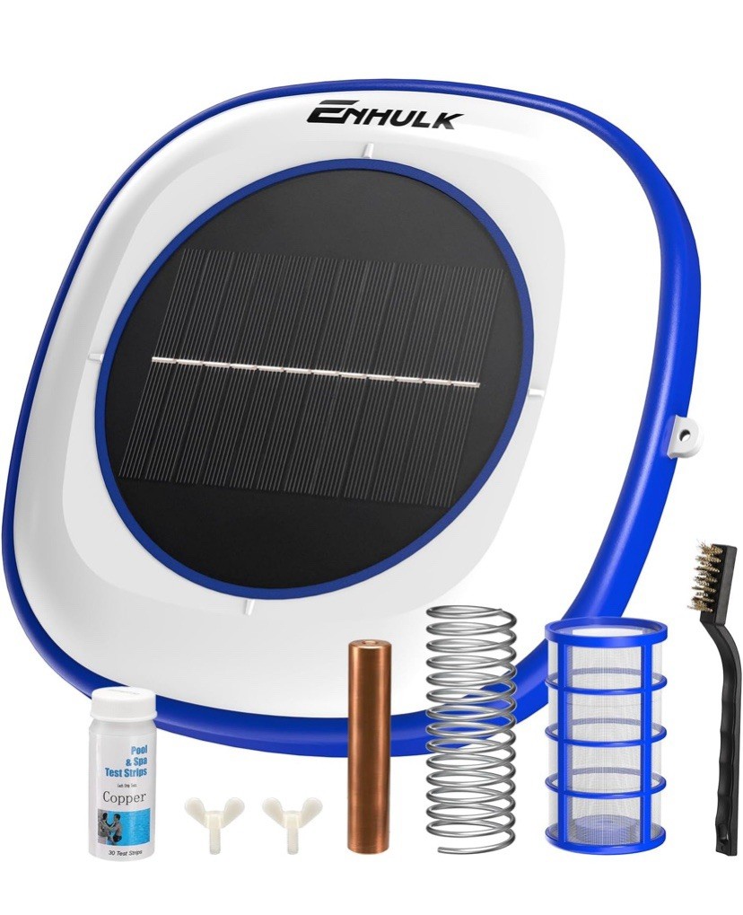 Solar Pool Ionizer – Floating Pool Cleaner for Swimming Pools Up to 45,000 Gal