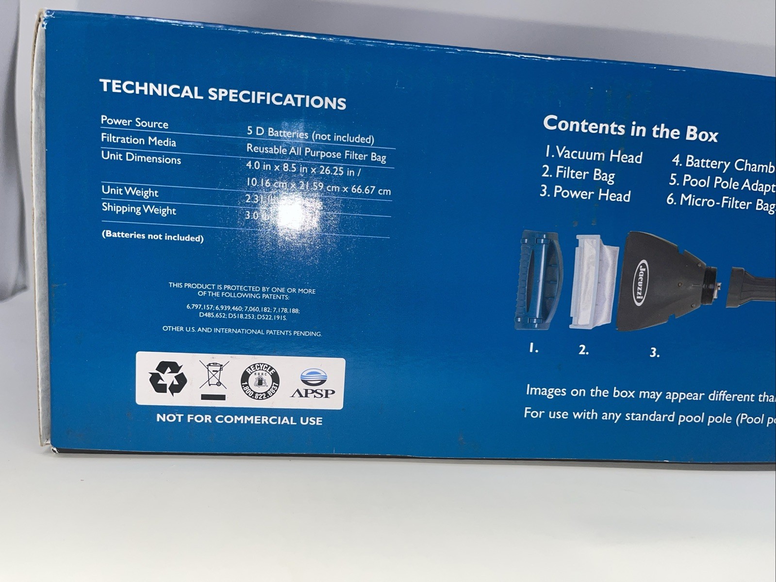 New NIB Jacuzzi JPV100 Pool and Spa Cordless Vacuum Cleaner Professional Grade