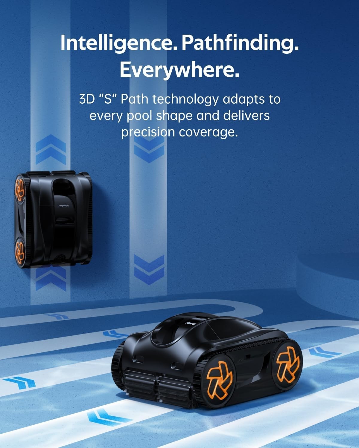 iGarden Cordless Robotic Pool Cleaner Wall Climbing APP Pool Vacuum Cleaner