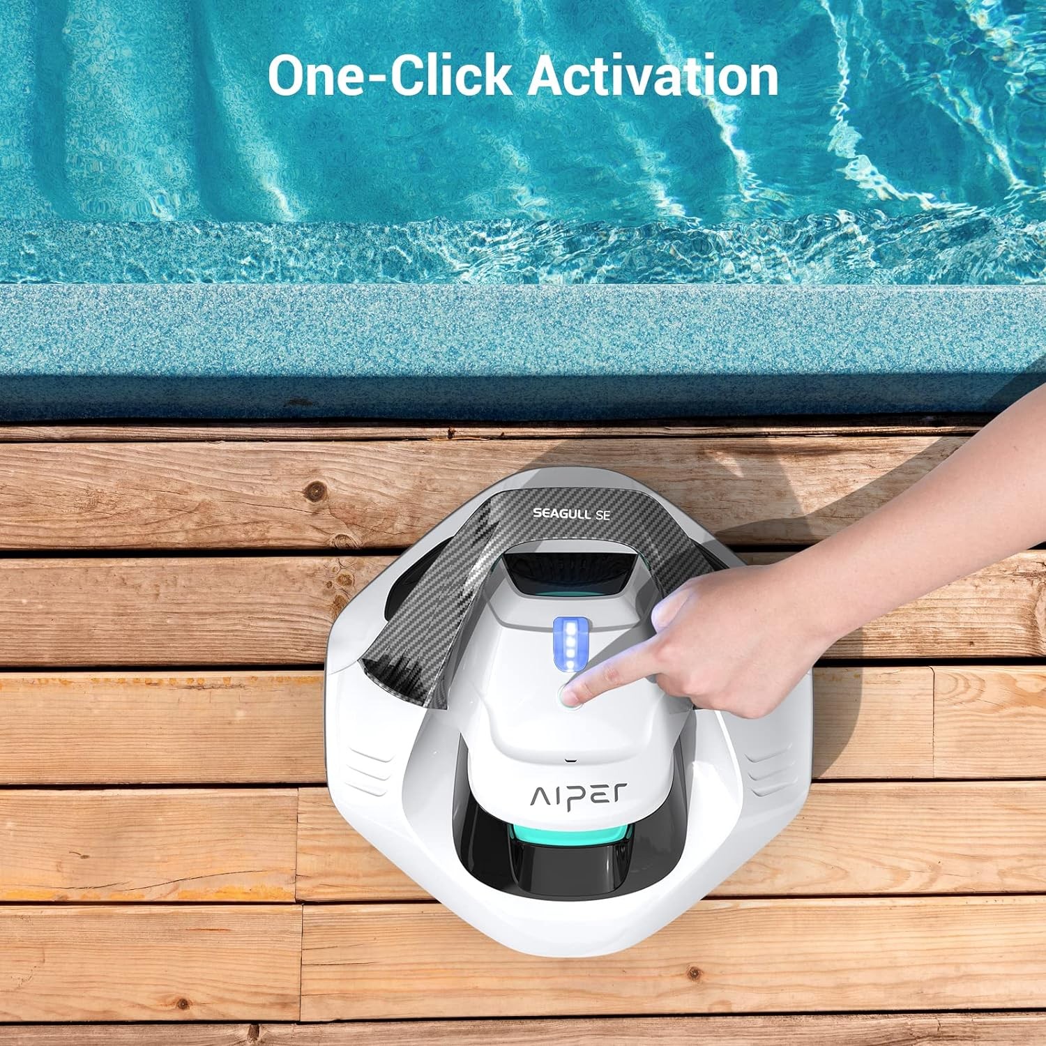 AIPER Seagull SE Cordless Robotic Pool Cleaner – White
