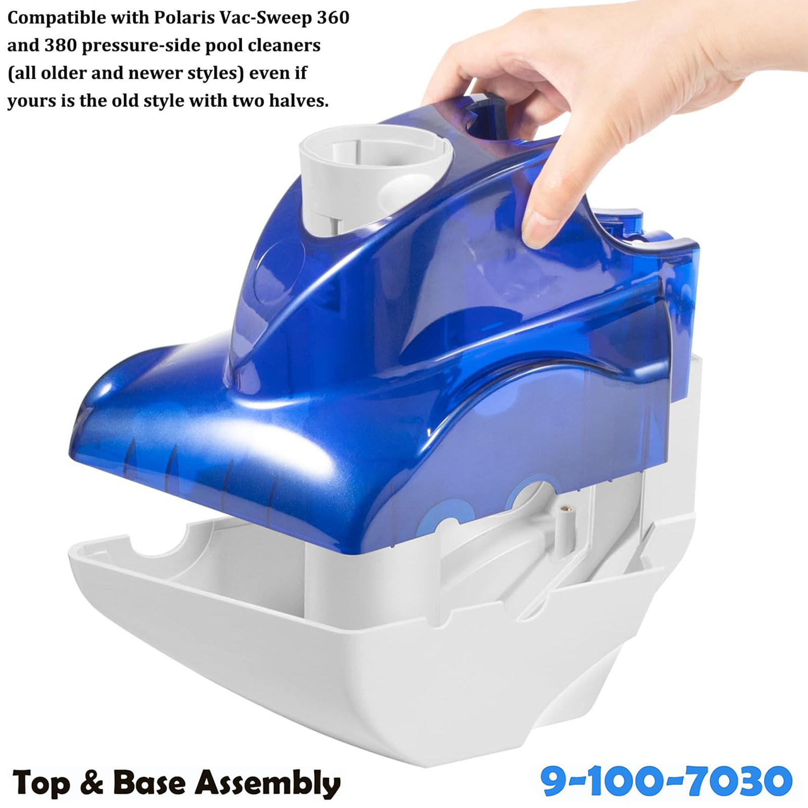 9-100-7030 Top & Base Assembly for Polaris Vac-Sweep 380/360 Models Pool Cleaner