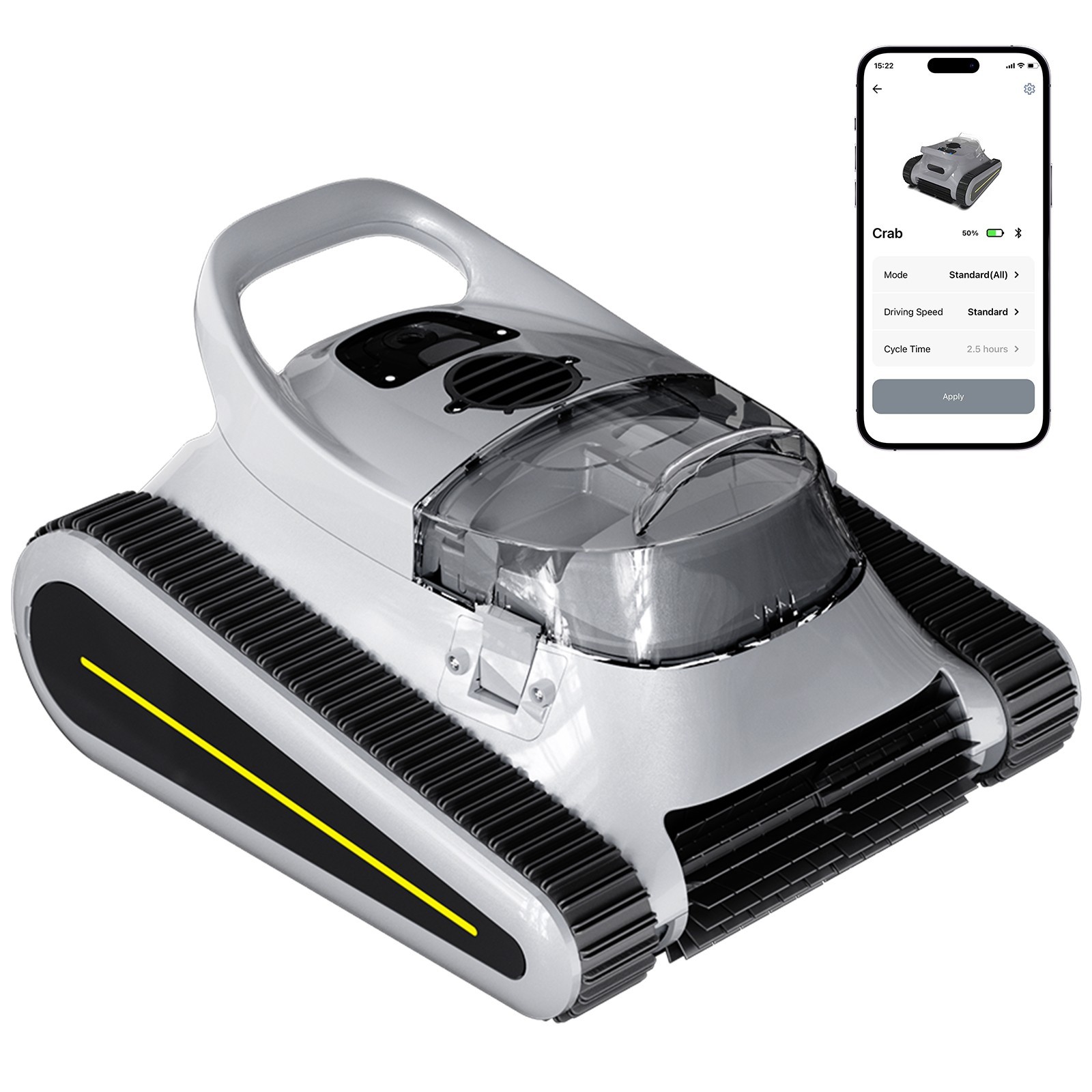 2026 Seauto SAT30 Robotic Pool Vacuum Cleaner Cordless Pool Vacuum App Support