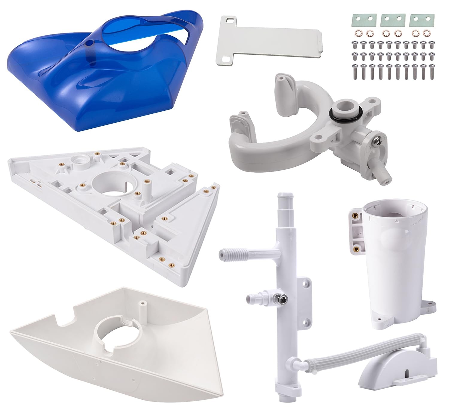 ATIE Pool Cleaner Body Frame Rebuild Kit with Top K5, Base K10, white