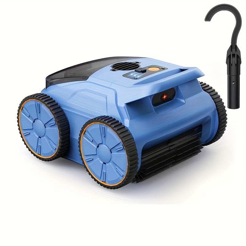 SEAUTO SAT20 Cordless Robotic Pool Cleaner 180 Mins Runtime Wall Climbing w/Hook