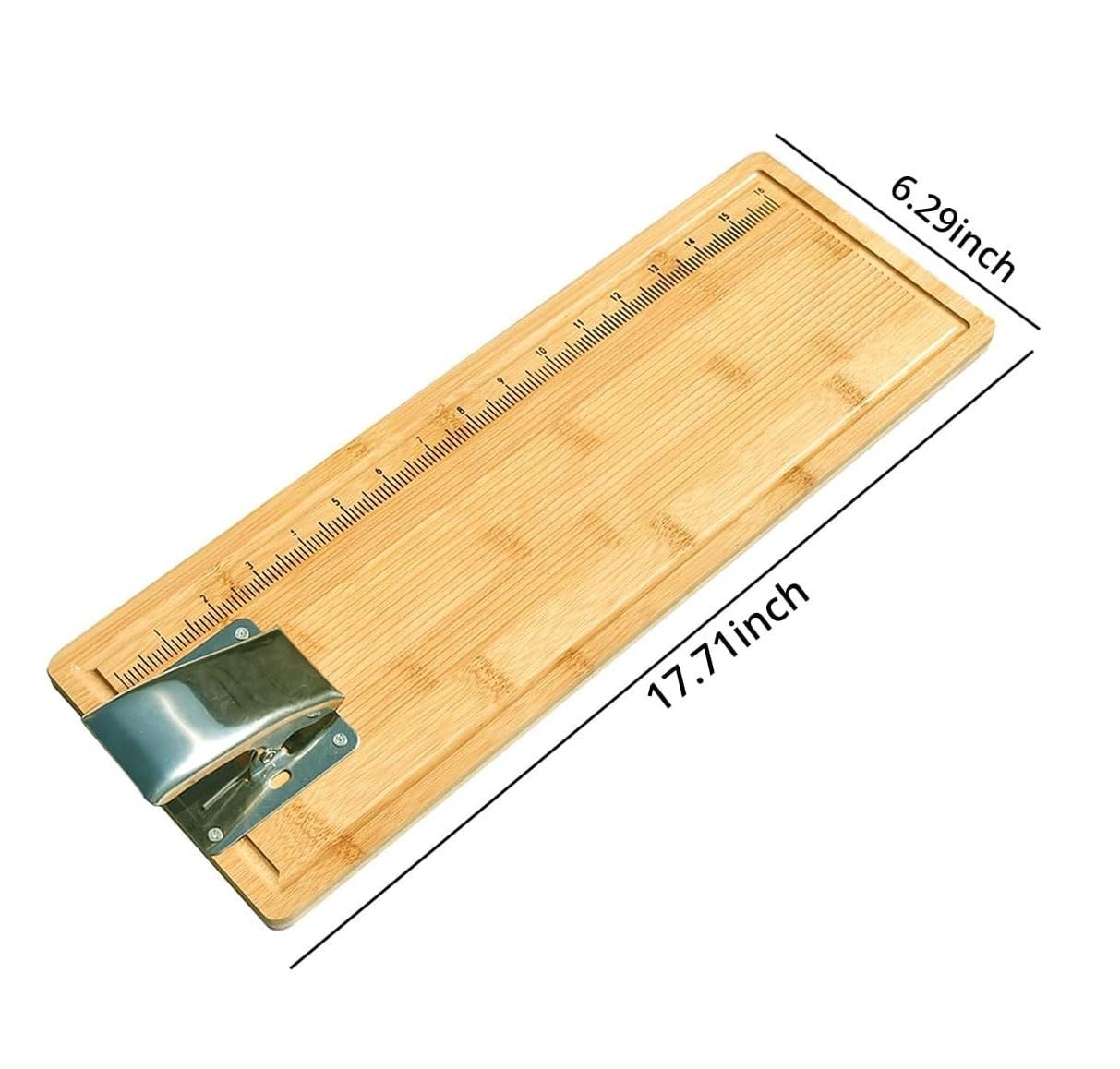 MAVOTER Bamboo Fish Cleaning Board with Clamp | Portable Fillet Tool
