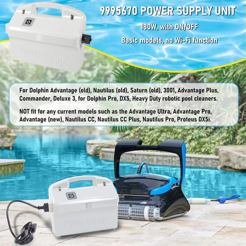9995670 For Maytronics Dolphin Pool Cleaner Power Supply Unit 180W ON/OFF Switch