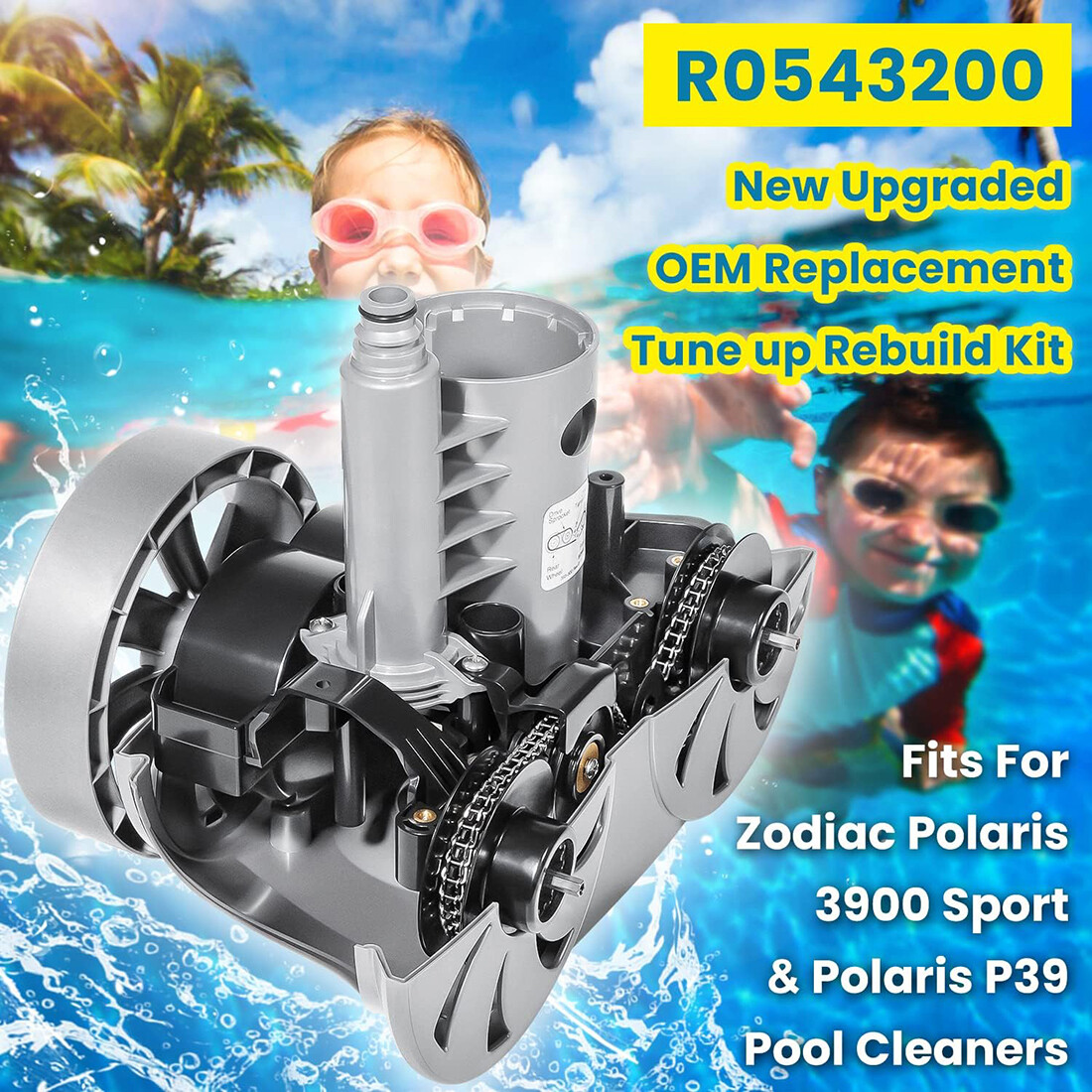Replace Polaris 3900 Sport F6 Pool Cleaner Factory Tune Up Rebuild Kit R0543200
