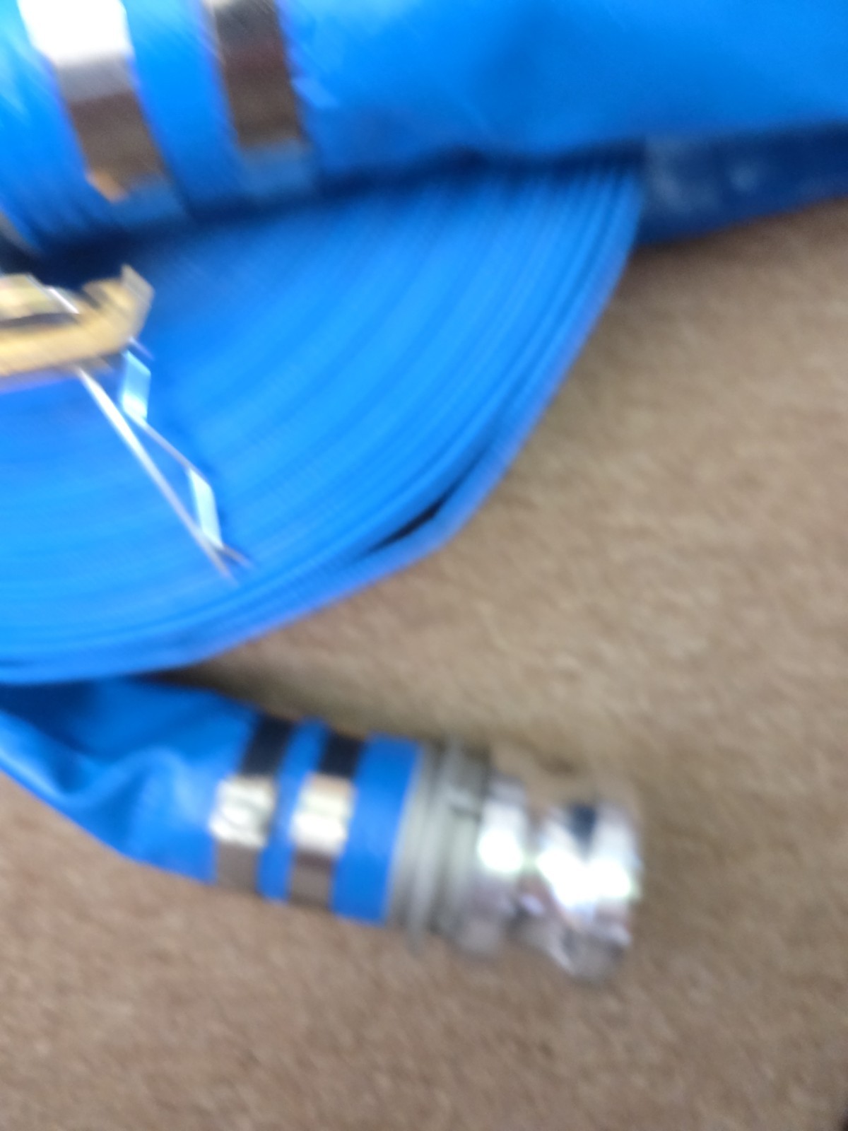 Backwash Hose PVC Discharge Hose 2 in x 100 ft with Camlock C & E Fittings