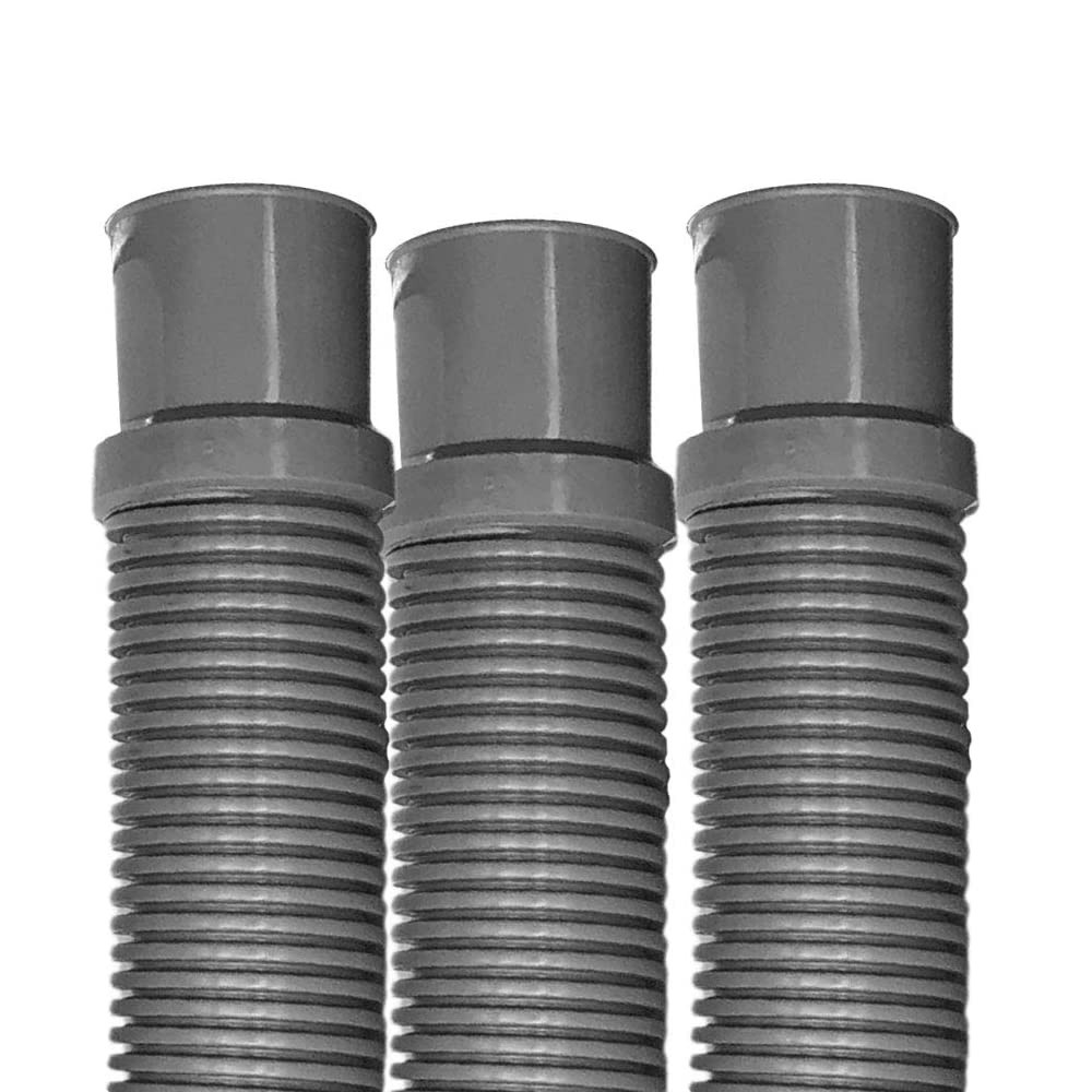 Puri Tech Above Ground Filter Hose, Includes Clamps, 1.5 Inch x 3 ft – 3 pack