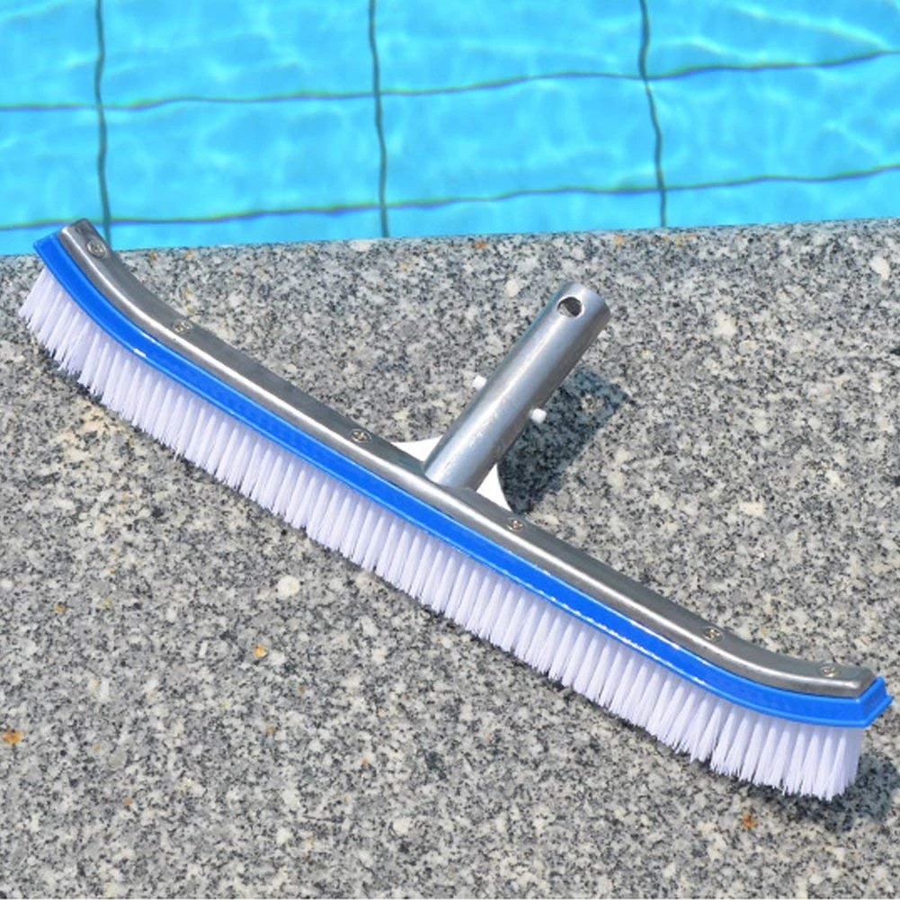 Professional Heavy Duty 18″ Swimming Pool Floor Wall Cleaning Brush Head Tool