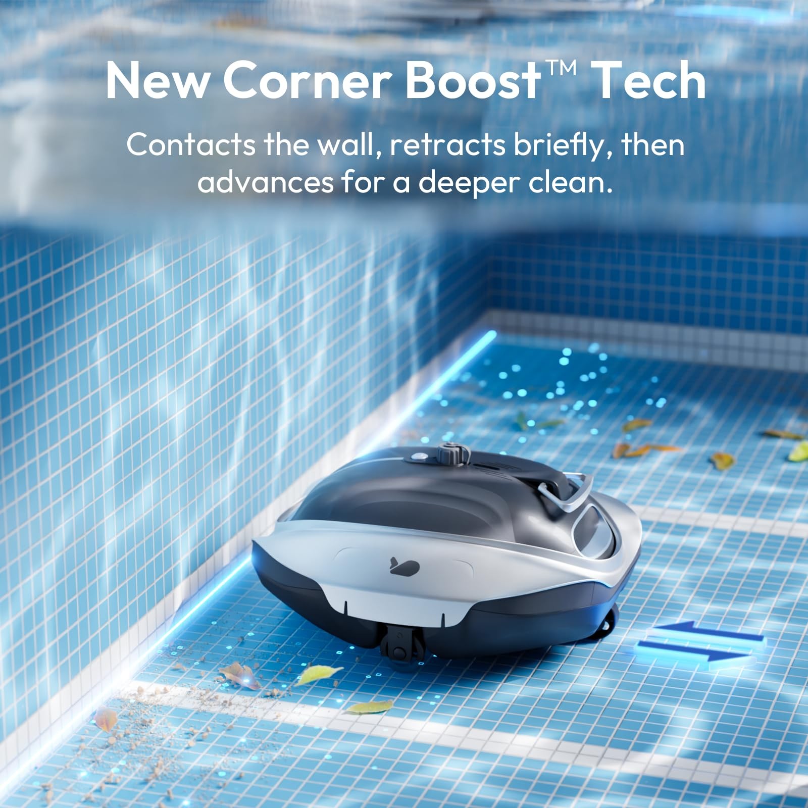 BUBLUE Bubot 300P Robotic Pool Vacuum Powerful Suction for Above Ground Pools