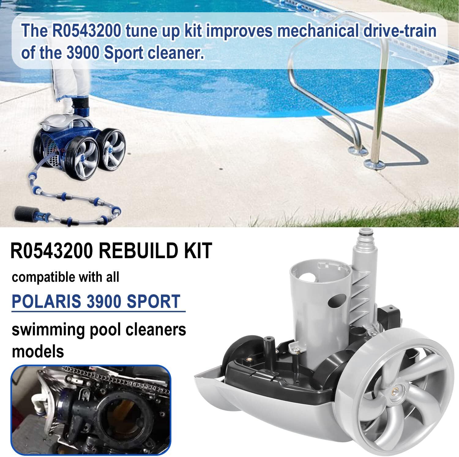 Replace Zodiac Polaris 3900 Sport F6 Pool Cleaner Tune Up Rebuild Kit R0543200