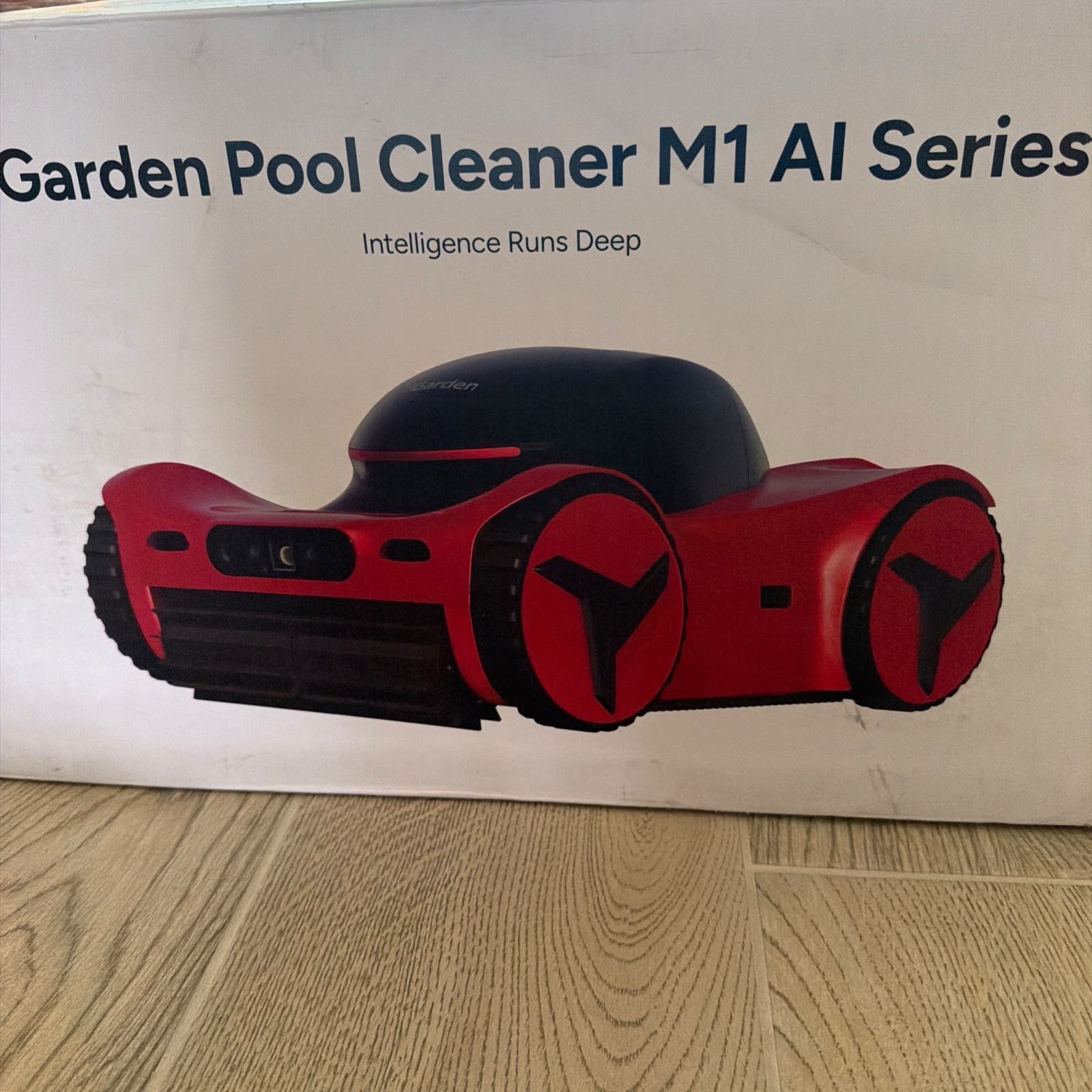 iGarden M1 AI Series Robotic Pool Cleaner Dual Camera In-Ground Red/Black