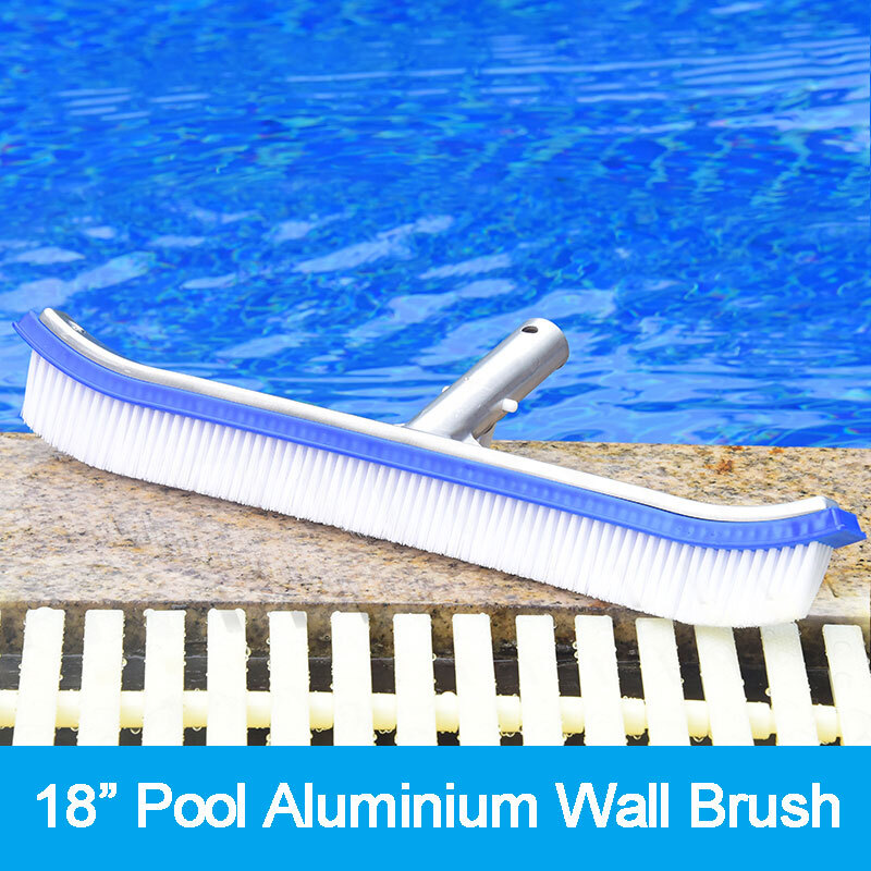 Swimming Pool Wall & Tile Brush,18″ Heavy Duty Aluminum Back Cleaning Brush Head