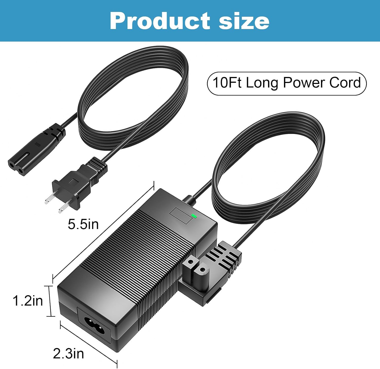 26V Power Adapter for Seauto Crab CR & Zyerch SAT30 Robotic Pool Cleaners