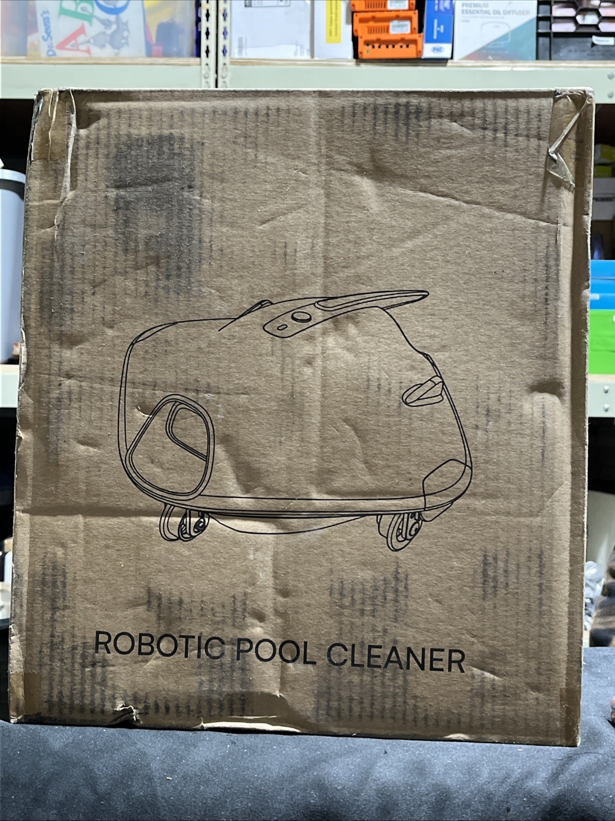 POOLMR Ray Robotic Pool Cleaner White/Black Plastic,