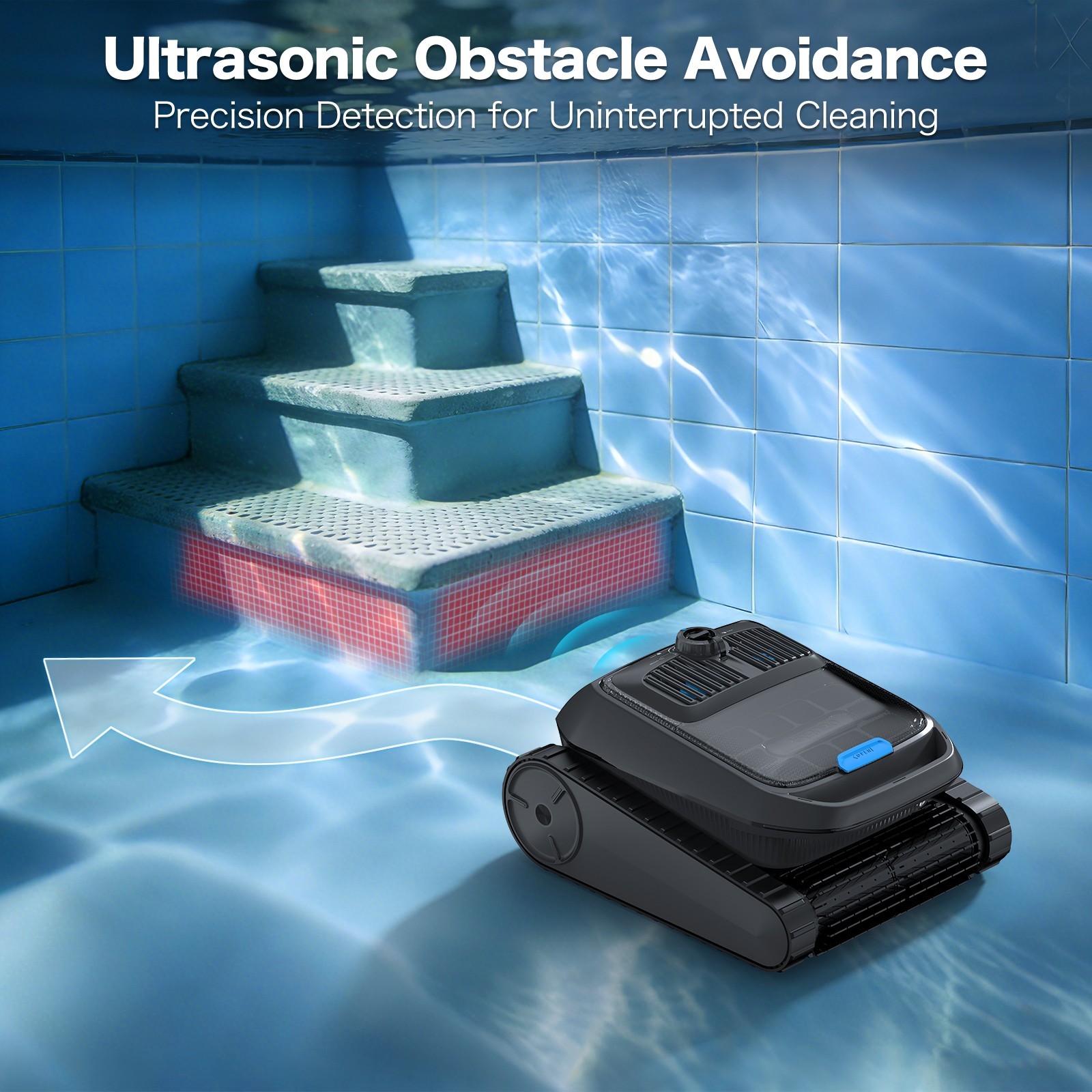 AIRROBO CP400 Automatic Robotic Pool Cleaner Vacuum & Robot Pool Skimmer APP Pro