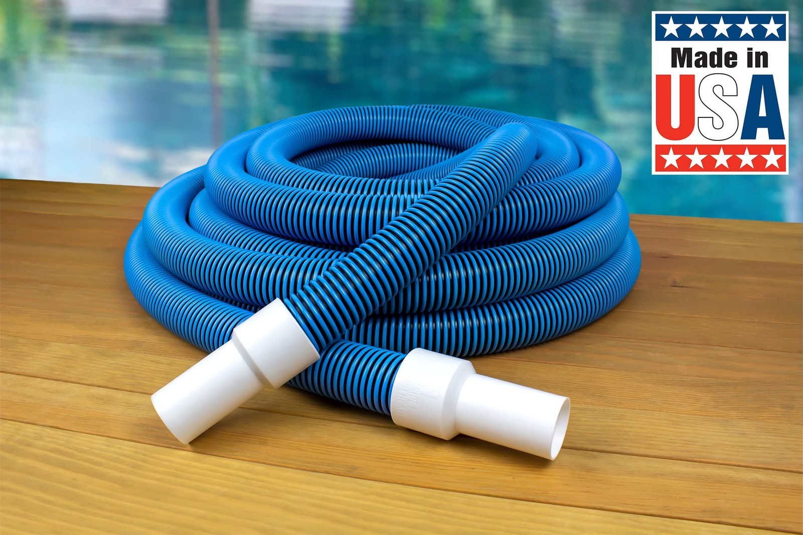 Poolmaster Manual Pool Vacuum Hose 35 Ft X 1-1/2 For Inground Above Ground