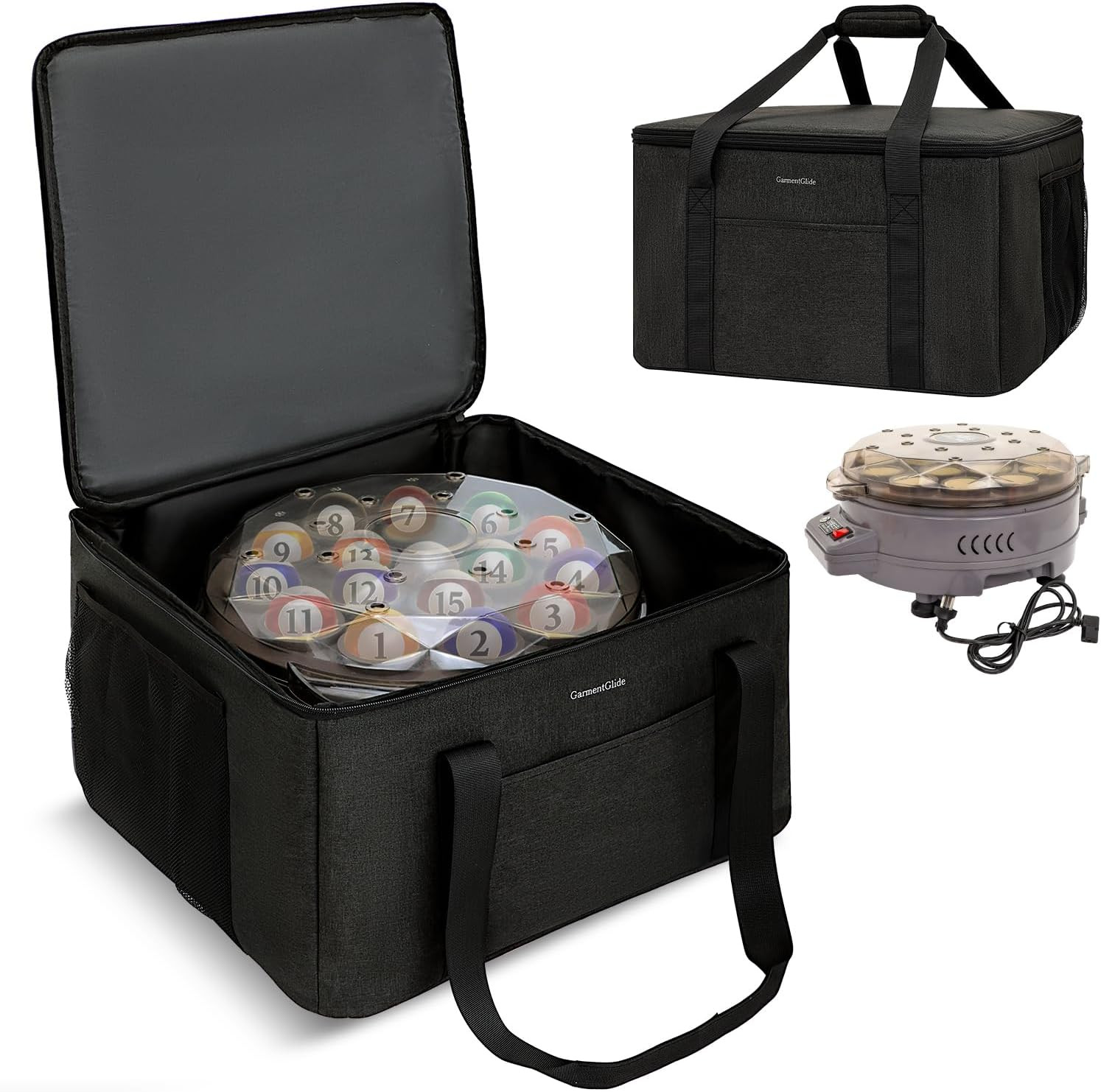 Pool Ball Cleaner Storage Bag, Compatible with Most Pool Ball Cleaner Machines,