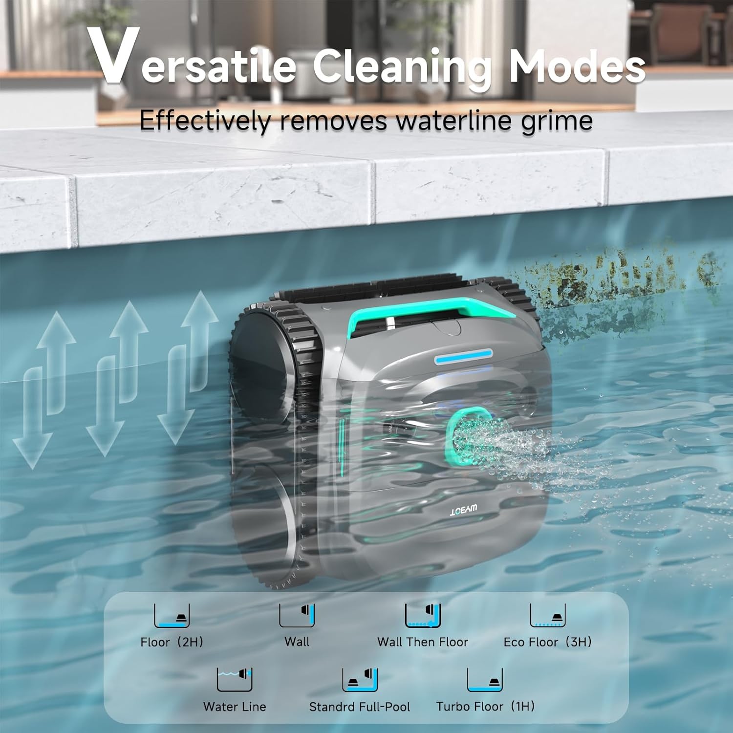 WYBOT C2 Cordless Robotic Pool Cleaner, Dual Filtration, Pool Vacumm Robot