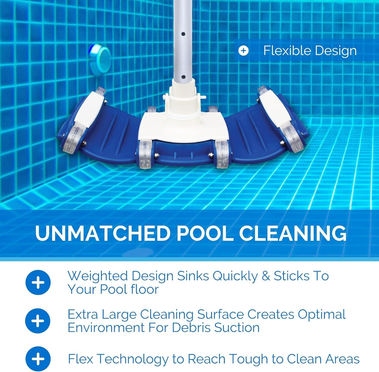 HYDROTOOLS Manual Vacuum Head Attachment For Inground & Above Ground Pools |W…