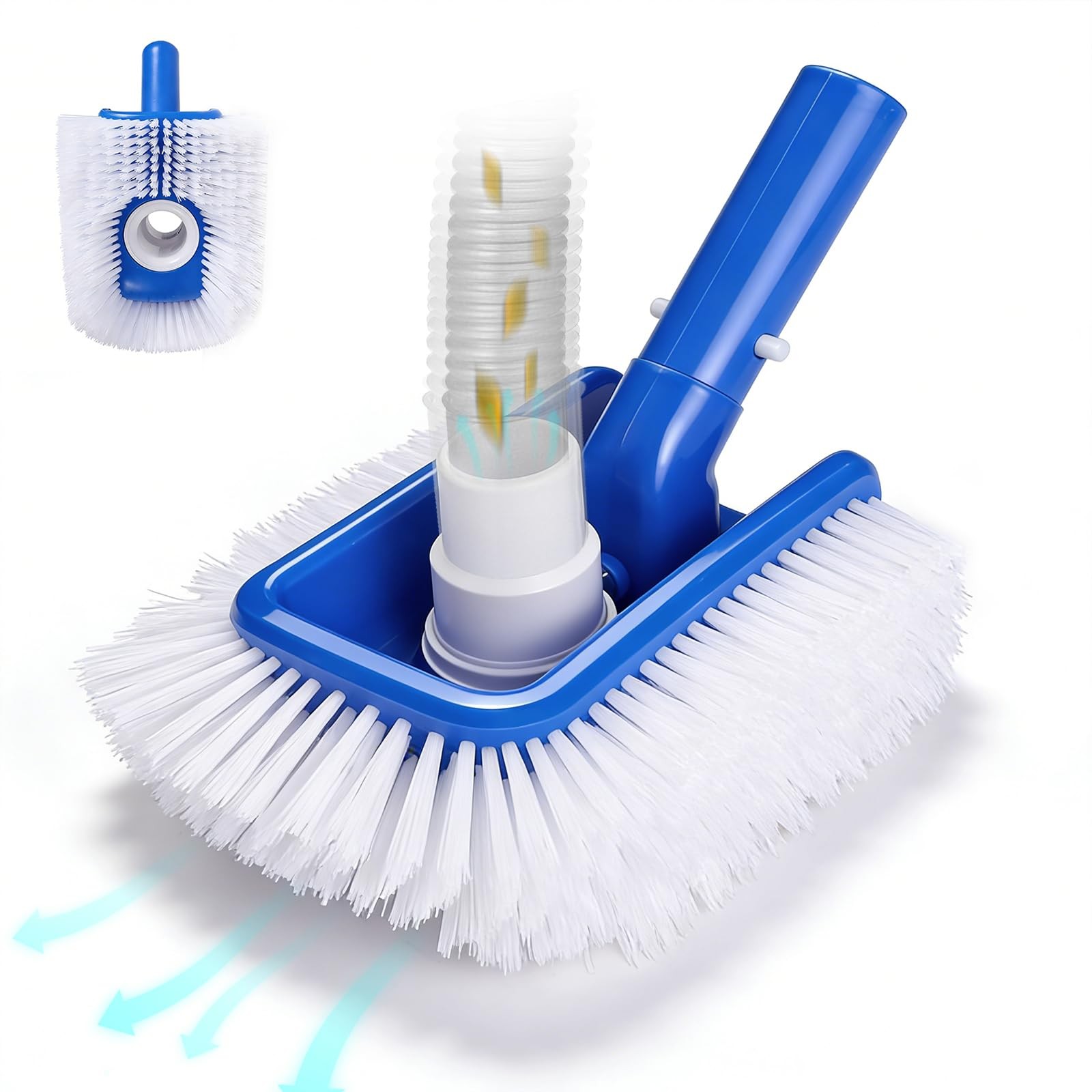 HeavyDuty Pool Brush & Vacuum Head for Inground/Above Ground Pools