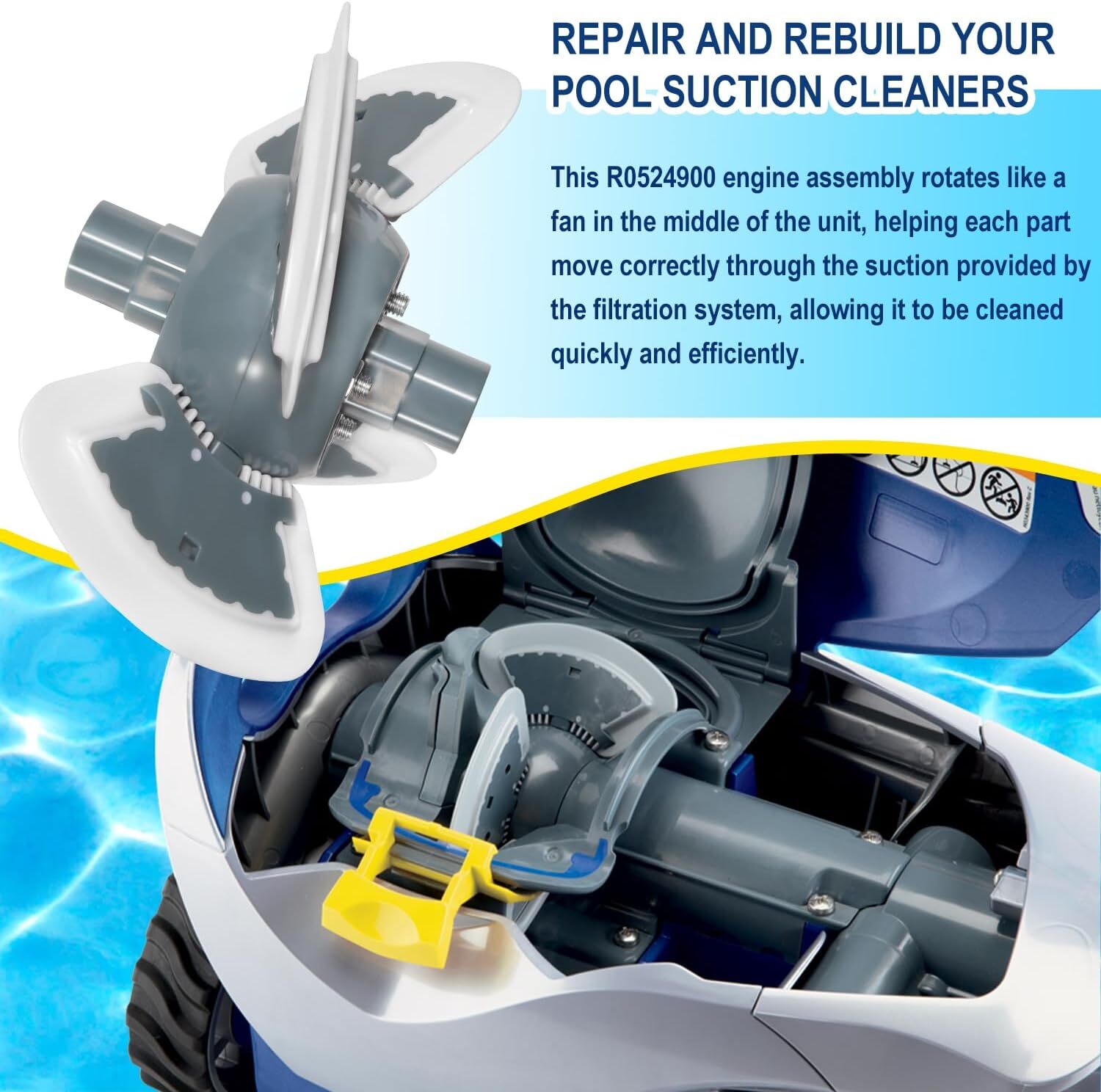 R0524900 Engine Assembly Parts For Zodiac MX6/MX6EL Baracuda MX8 Pool Cleaner
