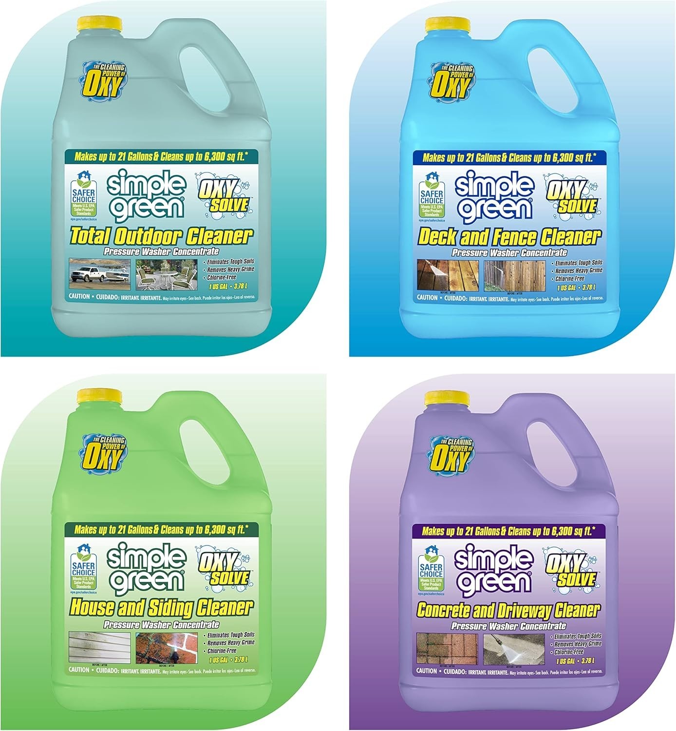 Oxy Solve Total Outdoor Cleaner Concentrate 128 Fl Oz Pressure Washer Safe