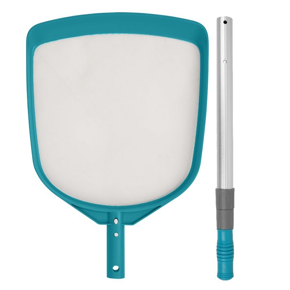 Pool Skimmer Net with 42 inch Aluminum Pole for Effective Debris Removal