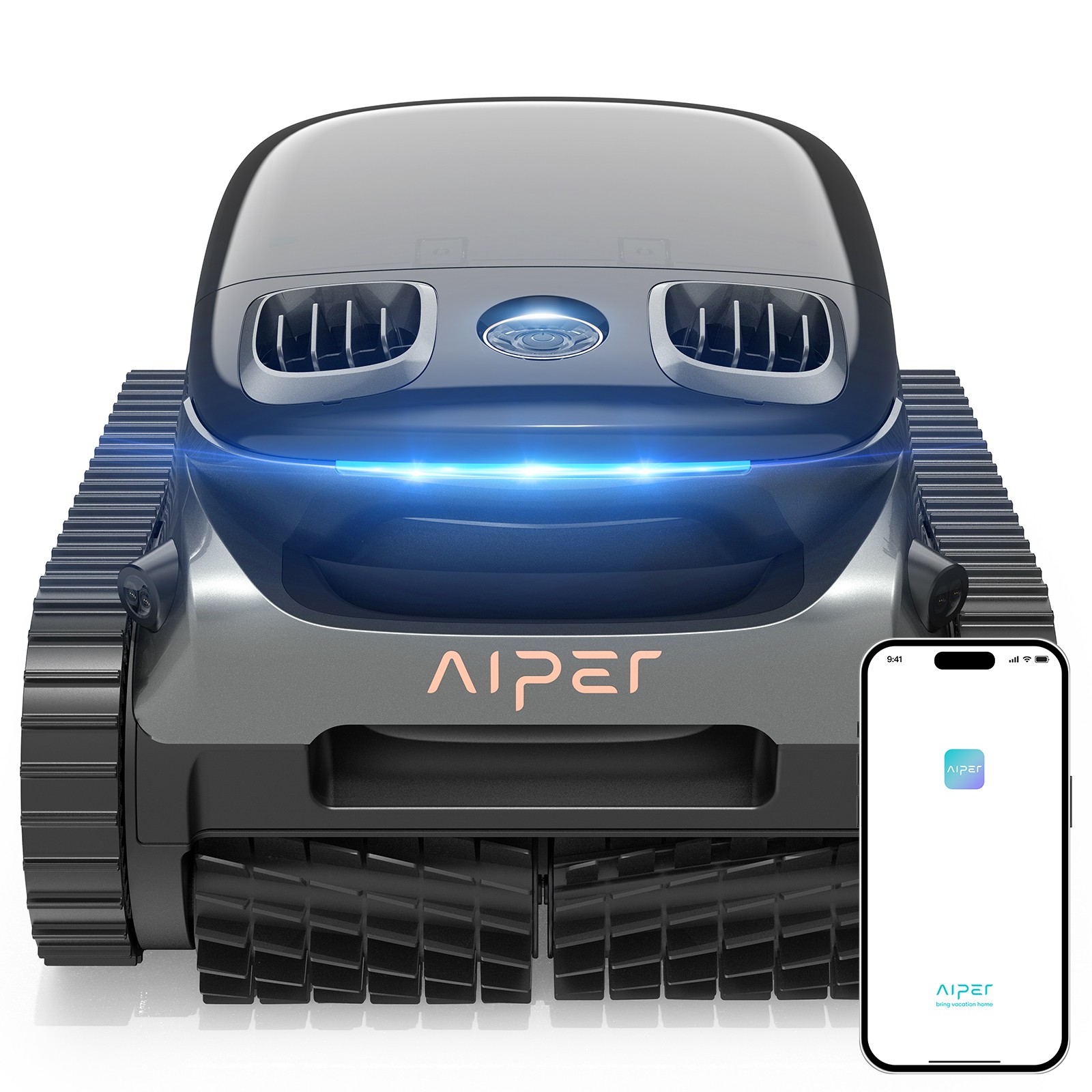 AIPER S1 pro Pool Cleaner Robotic Pool Vacuum for All Types Pools Black