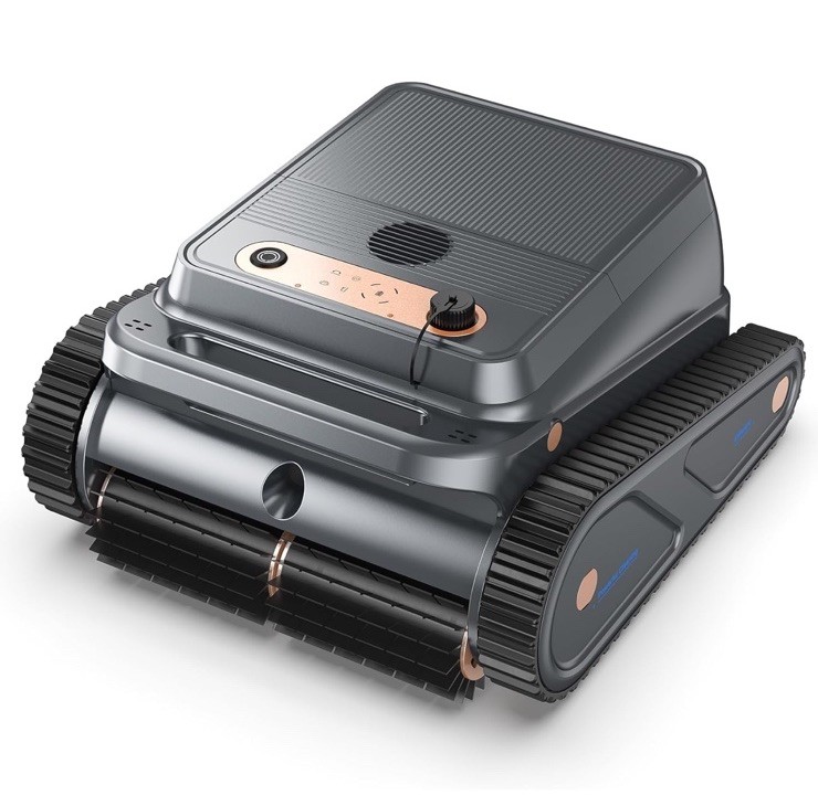 EZIOOV U8 Cordless Robotic Pool Cleaner Vacuum In and Above Ground -DARK GREY