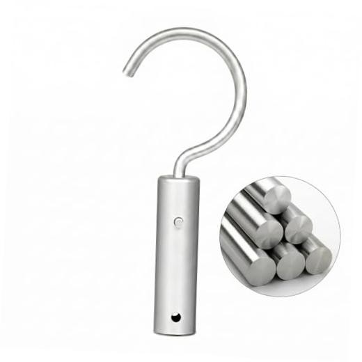 Hook for Robotic Pool Cleaners, Stainless Steel Pool Hooks for Poles silver