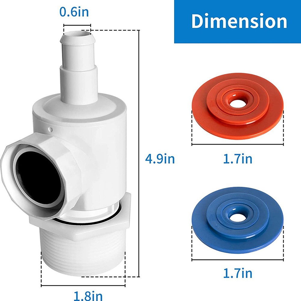 Universal Wall Fitting UWF Connector 9-100-9001 for Zodiac Polaris 280 380 3900