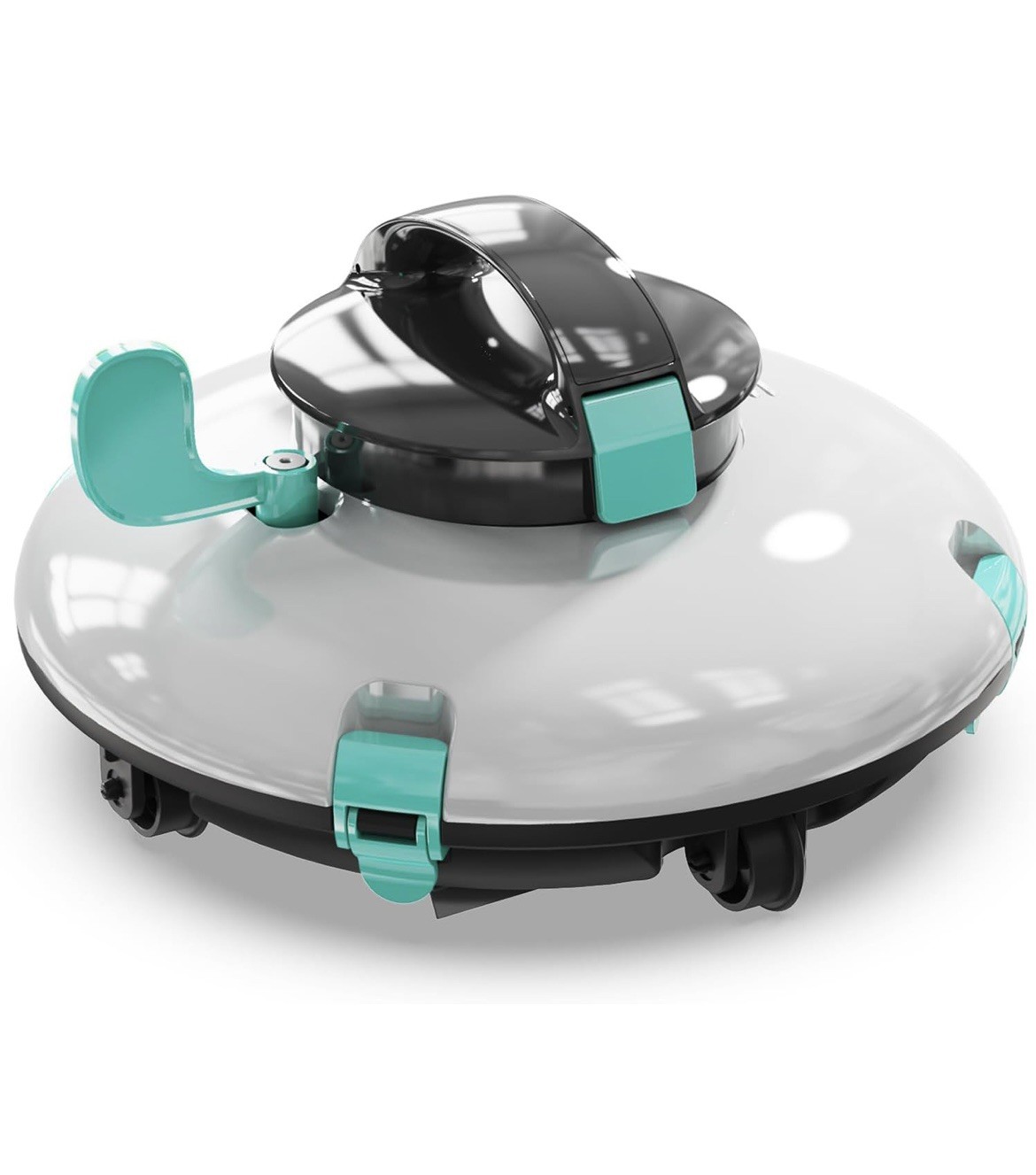 Cordless Robotic Pool Cleaner, Vacuum 70 Mins Runtime/15KPa Suction/Self-Parking