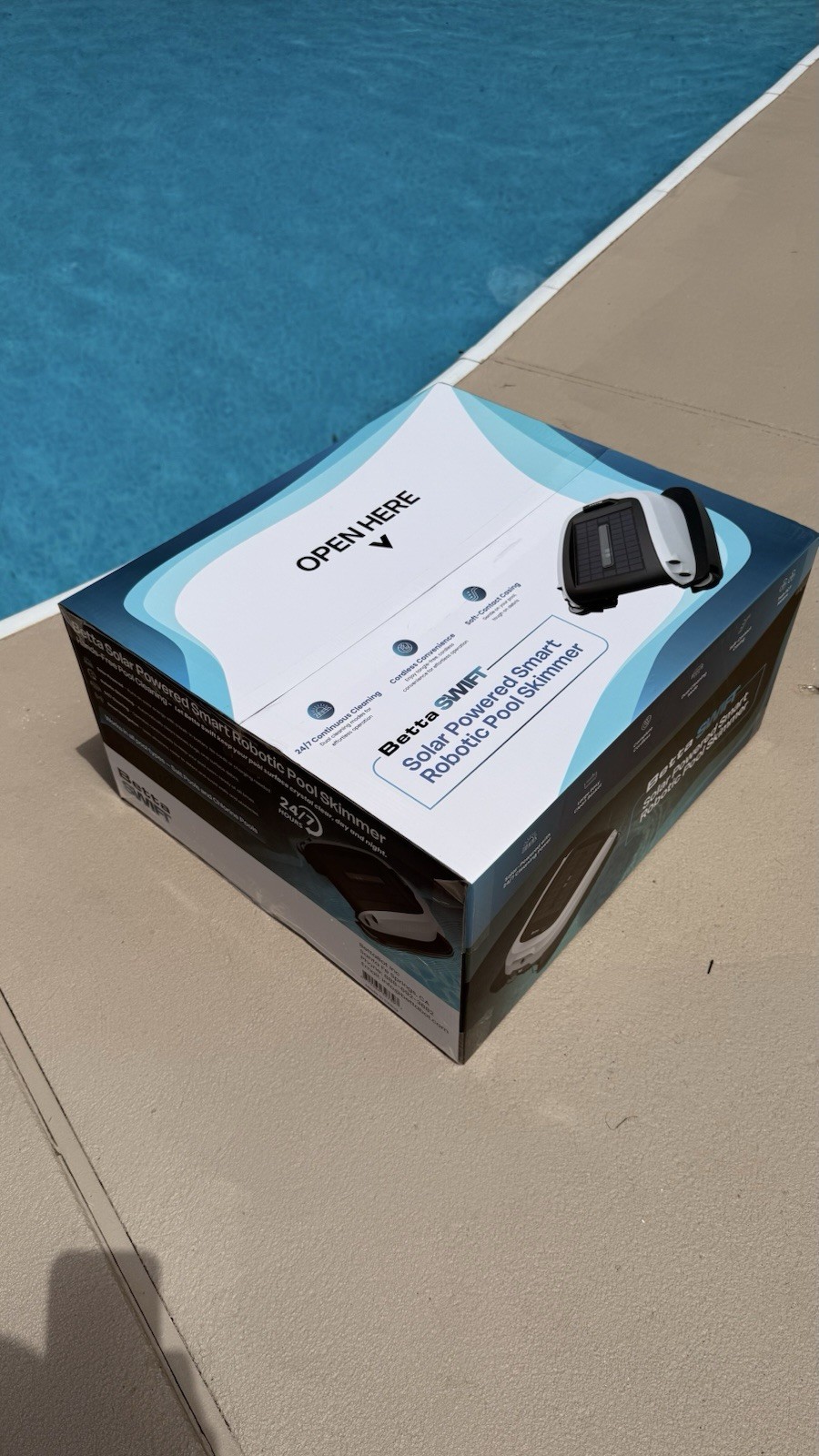 BRAND NEW – Betta Swift Solar Powered Smart Robotic Pool Skimmer