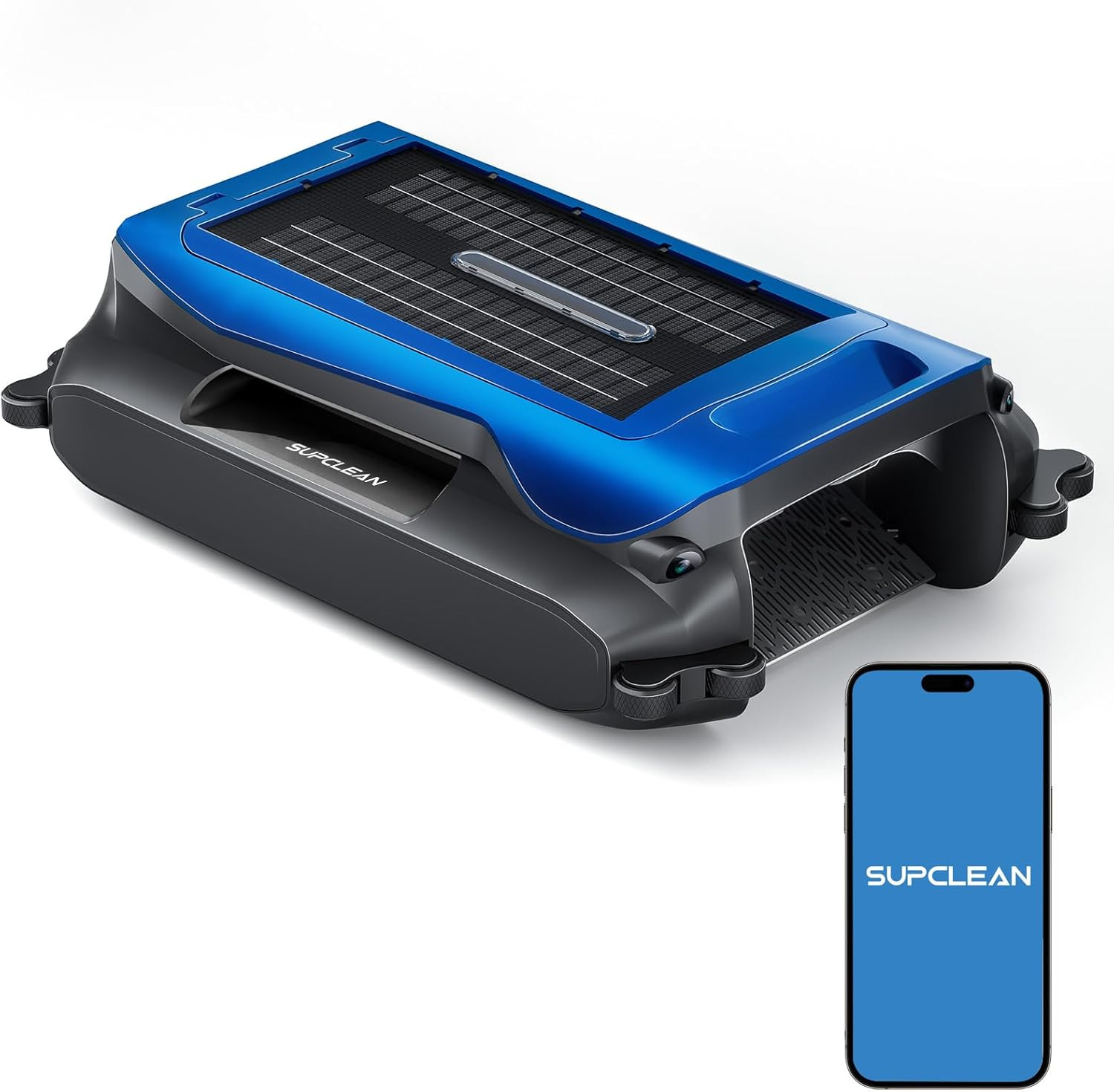 24/7 Solar Powered Pool Skimmer Robot with APP Support, Automatic Electric Float