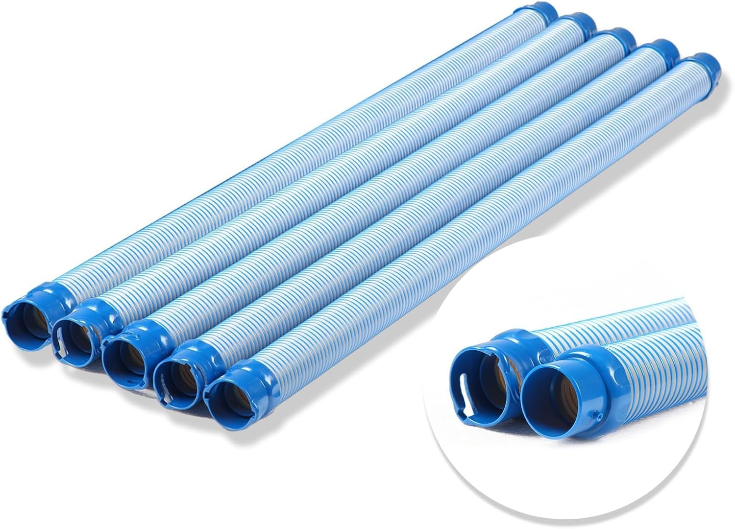 5-Pack Pool Cleaner Hose for Zodiac MX6 MX8 – 39” Twist-Lock Sections R0527700