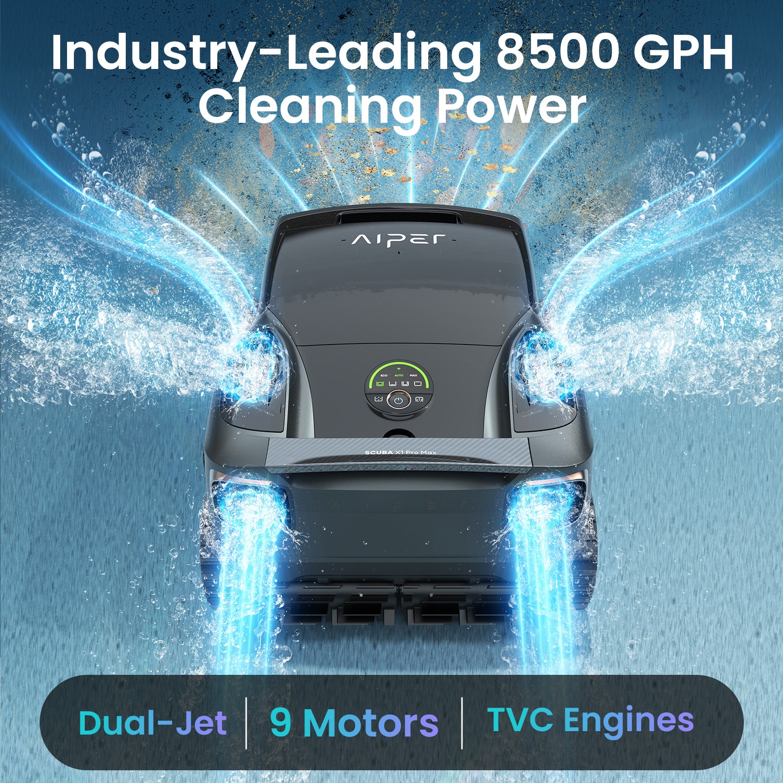 Aiper Scuba X1 Pro Max Pool Robot Vacuum, for All Inground Pools