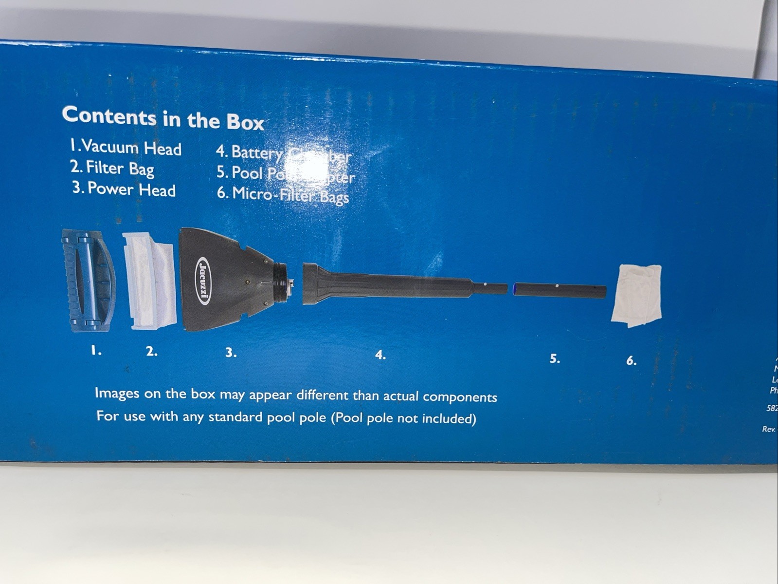 New NIB Jacuzzi JPV100 Pool and Spa Cordless Vacuum Cleaner Professional Grade