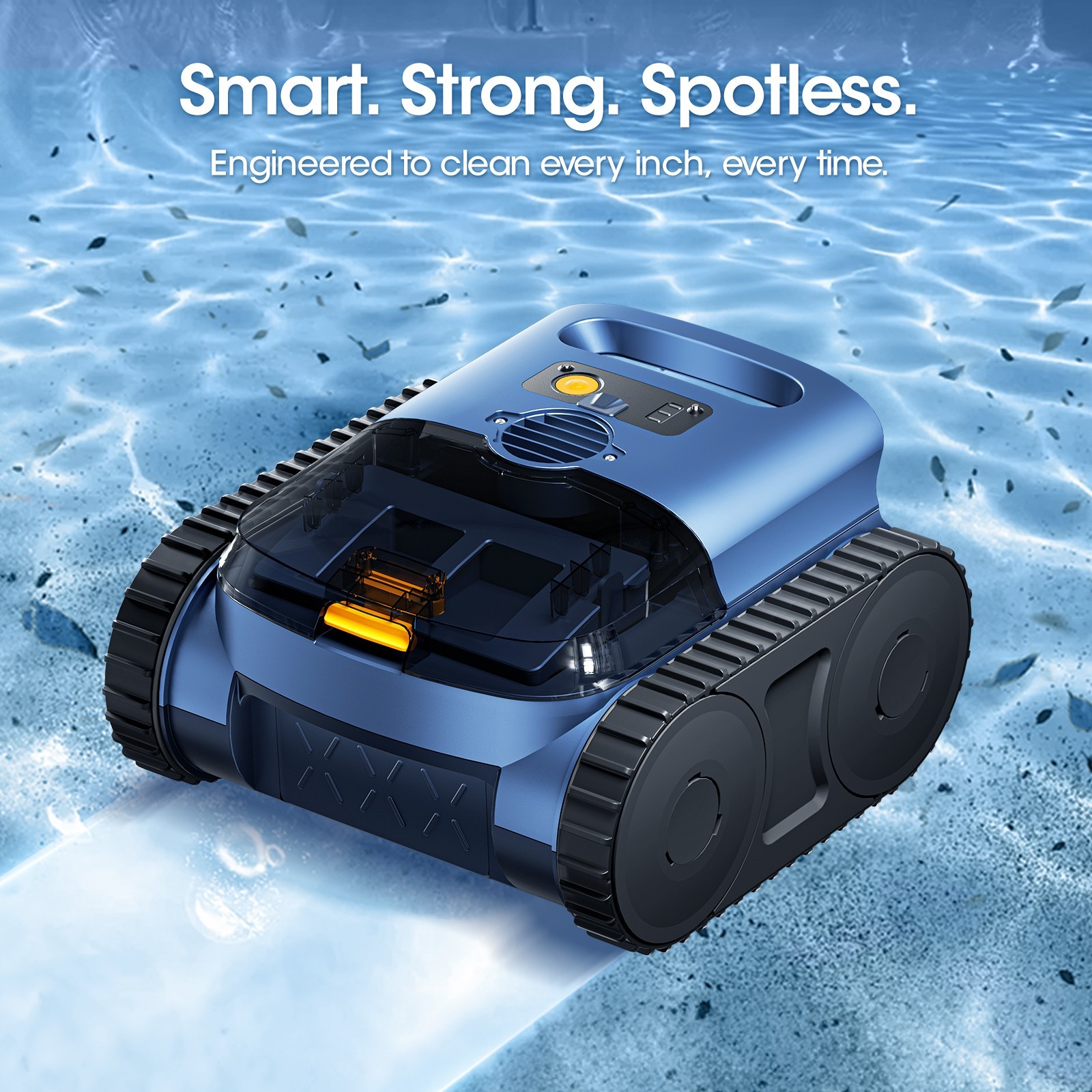 SEAUTO SAT25 Cordless Robotic Pool Cleaner – 3H Wall & Waterline Cleaning