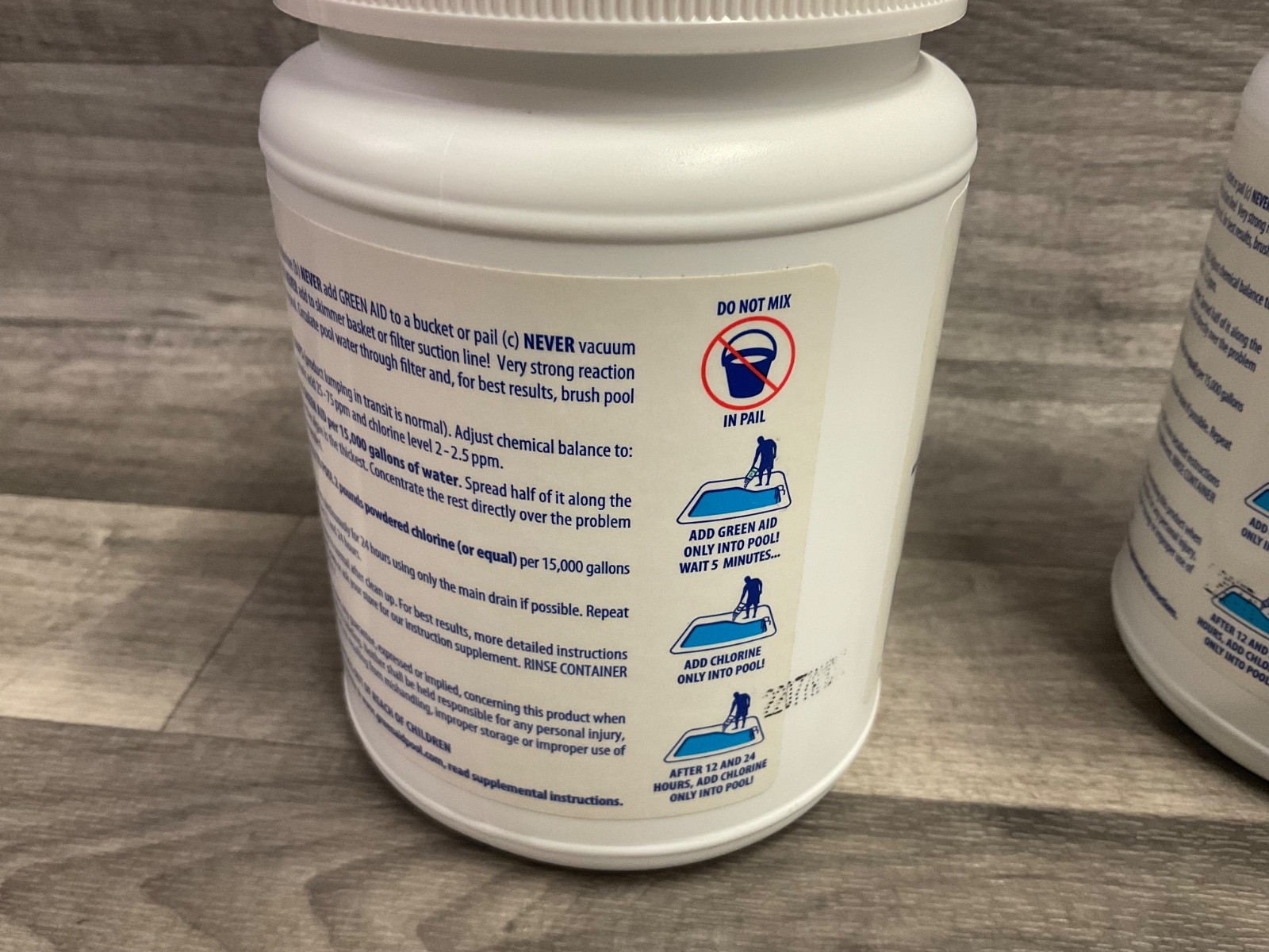 Green Aid Swimming Pool Scrub Free Pool Cleaner 4 lb (2 lbs/each) NEW SEALED