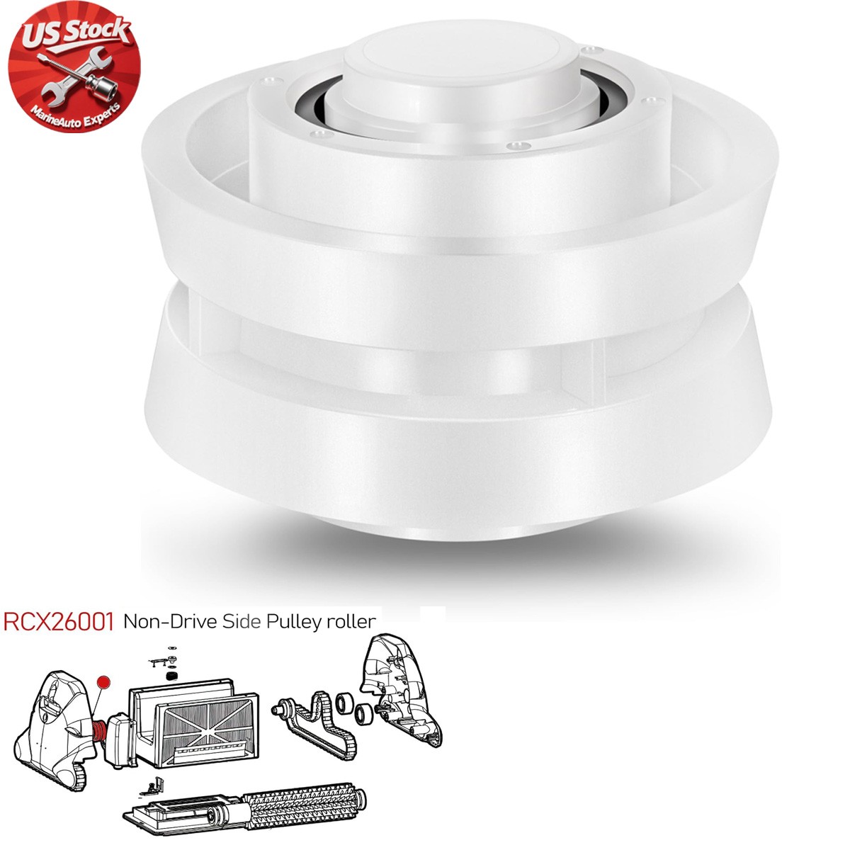 for Hayward TGR AquaVac TigerShark Robotic Cleaner RCX26001 Guide Roller Bearing