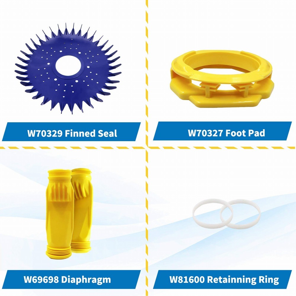 W70329 Finned Seal W70327 Diaphragm W69698 Pool Cleaner For Zodiac Baracuda