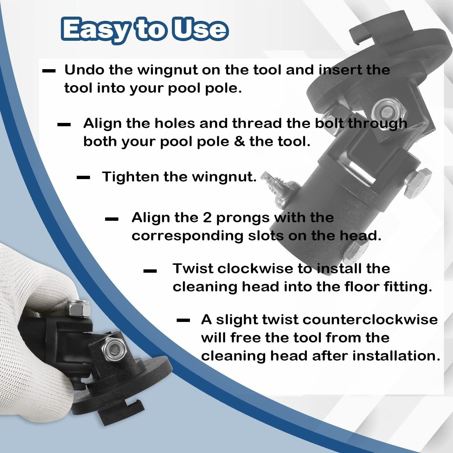 547508 Cleaning Pop-Up Head Installation Removal Tool 2 Prong For Gamma 3 & 4