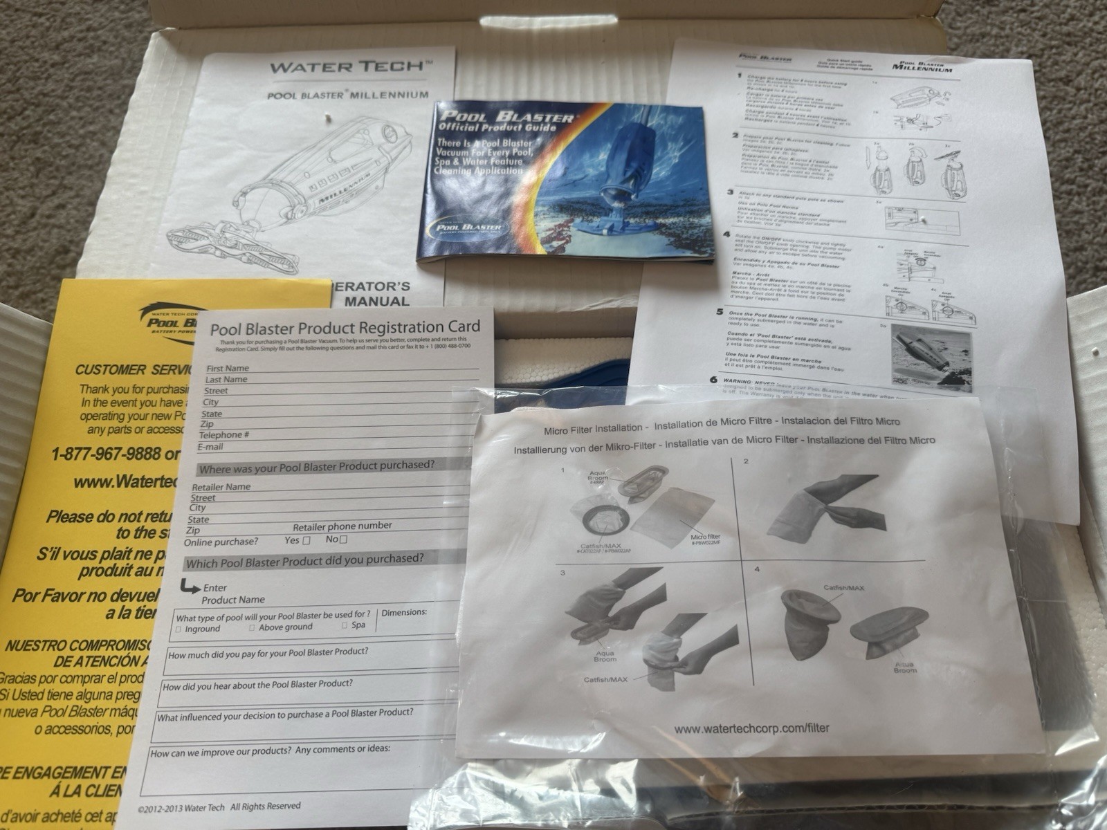 Pool Blaster Milleninium Cordless Pool Vacuum Battery Powered In Box Excellent