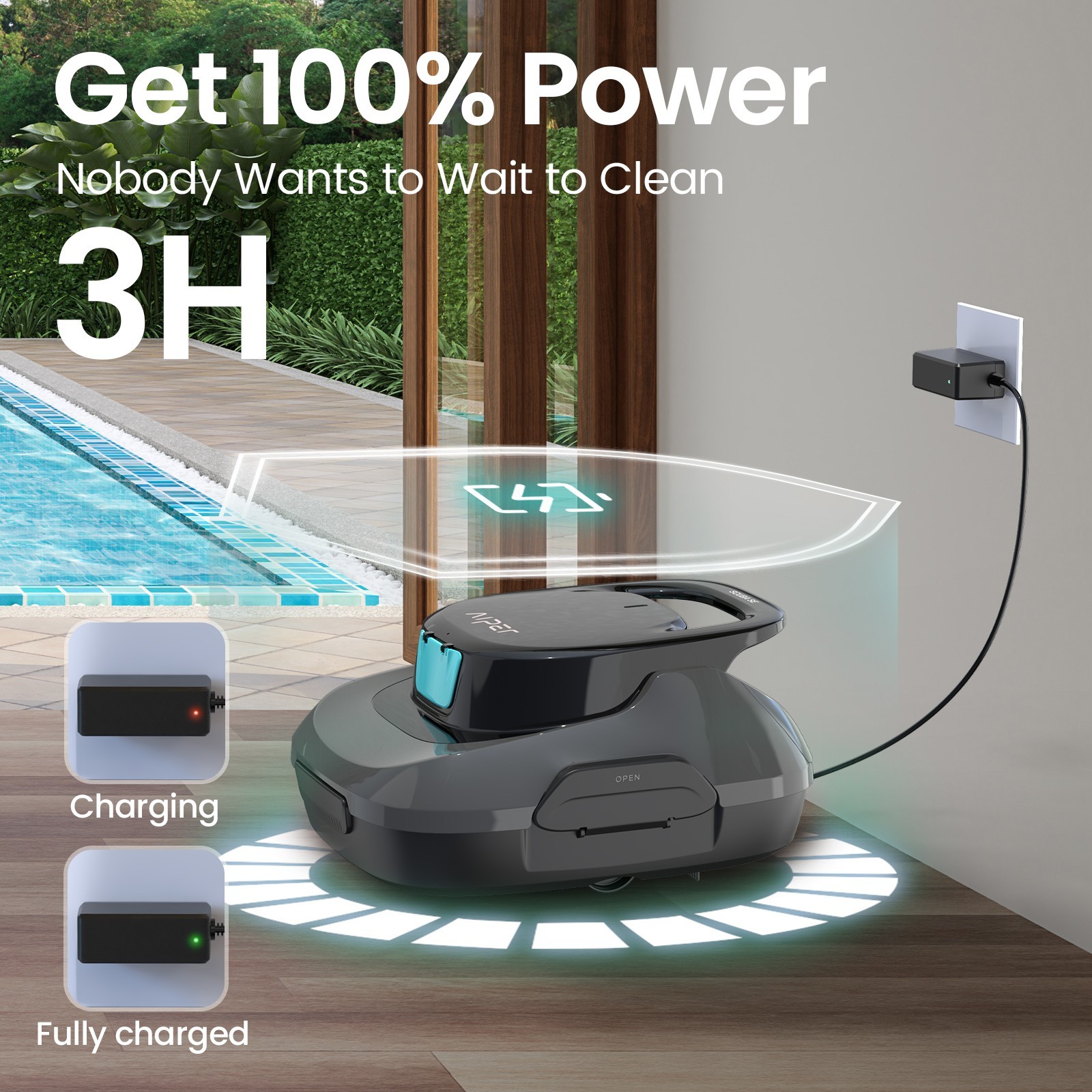 Aiper Scuba SE Pool Robot Cleaner Cordless Automatic for Above Ground Pools
