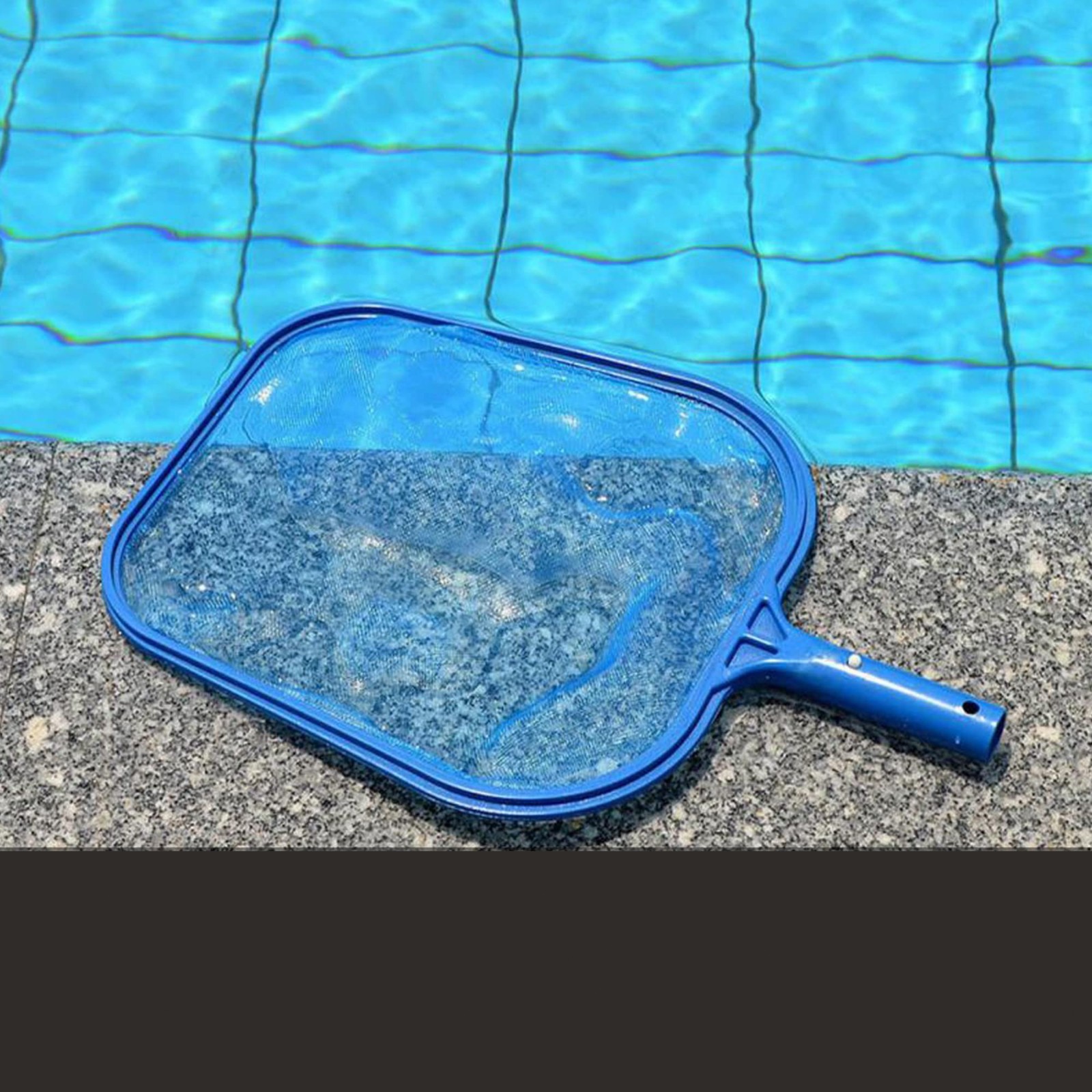Professional Pool Cleaner Net, Durable Leaf Skimmer, 17.5×11.8in, Blue