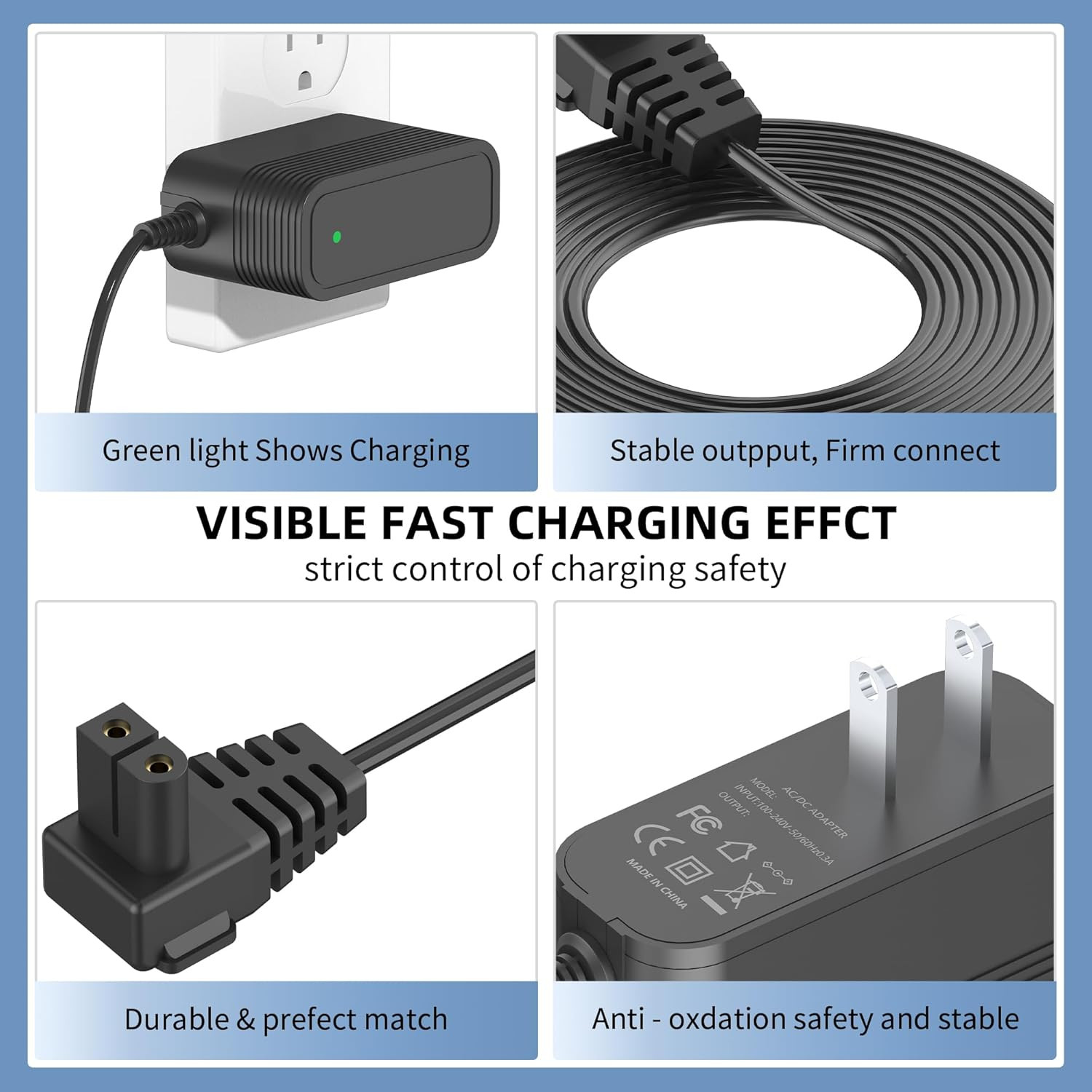 Robotic Pool Cleaner Charger Compatible with Seauto/Reriou/Zyerch SAT10