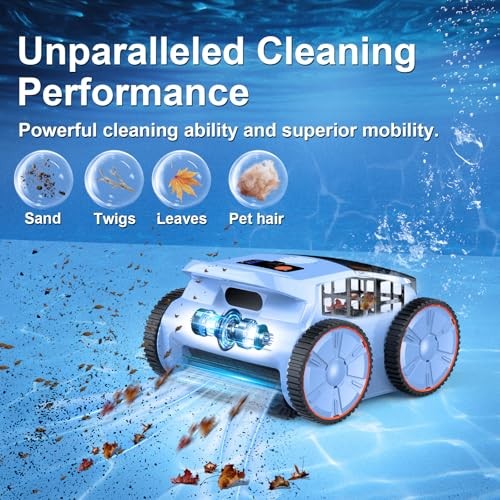 SEAUTO 2025NEW SEAUTO SAT20 POOL VACUUM UP TO 180 MINS RUN – SKY BLUE